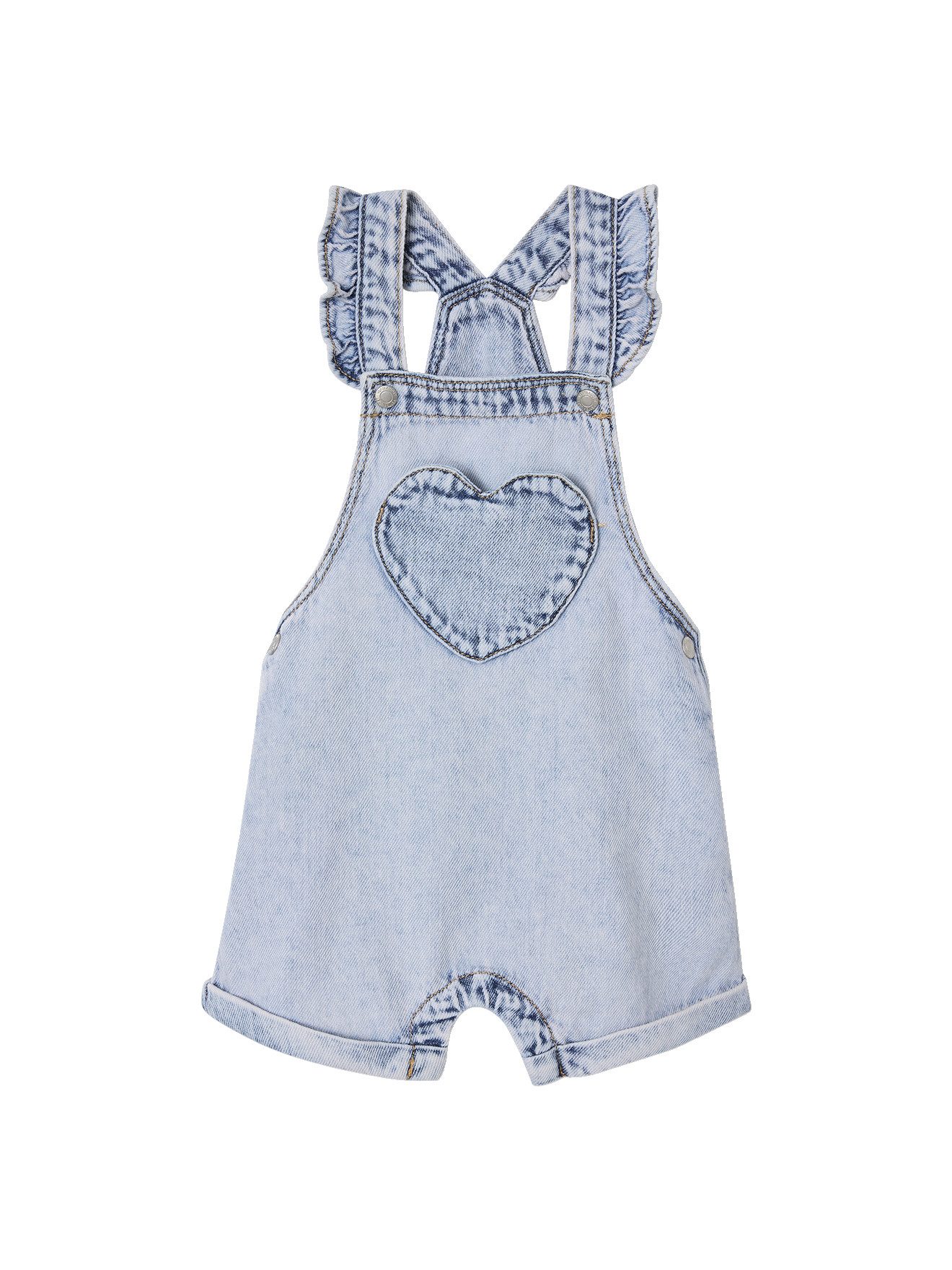 Jumpsuit Baby Latzhose aus Light-Denim