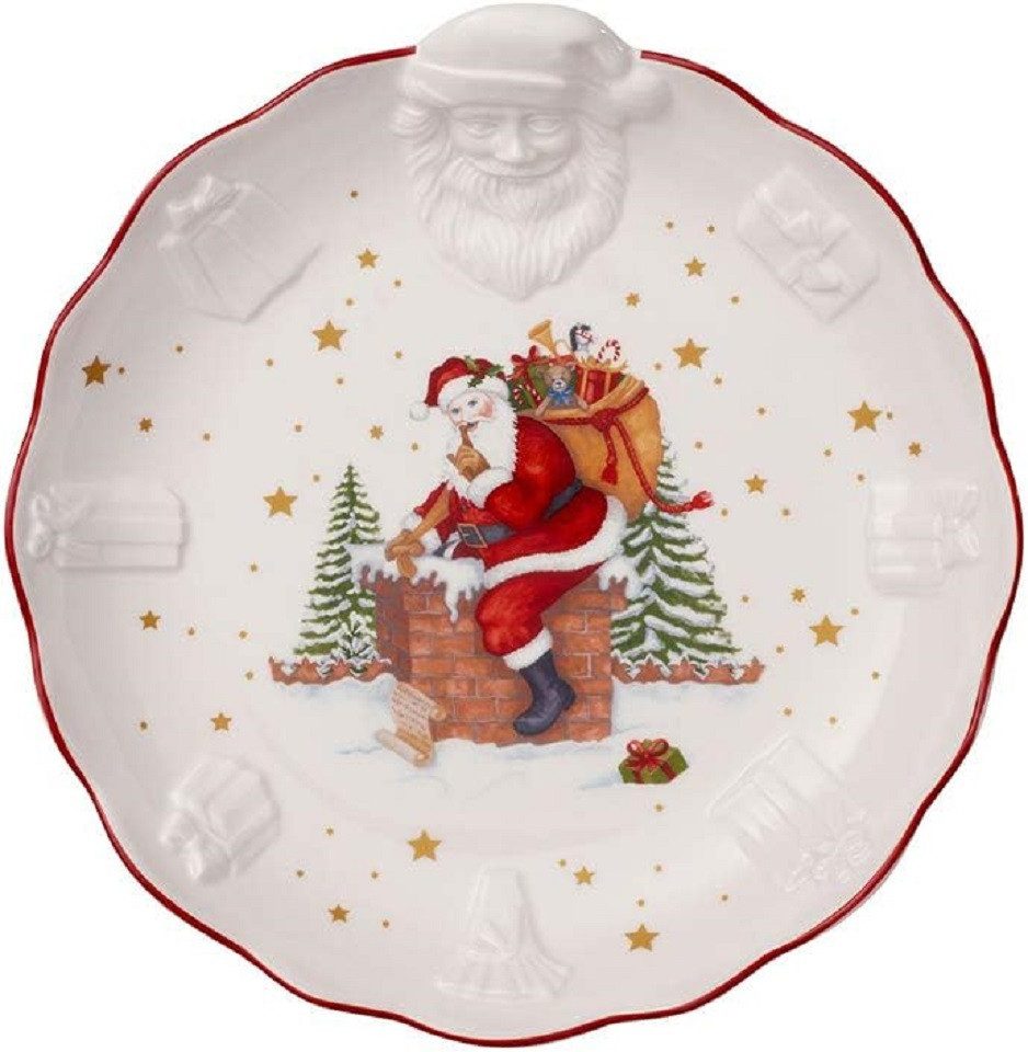 Villeroy & Boch Servierschale 3610 - Toy's Fantasy mit Santa Relief, 24 x 25 x 4,6 cm, (1-tlg)