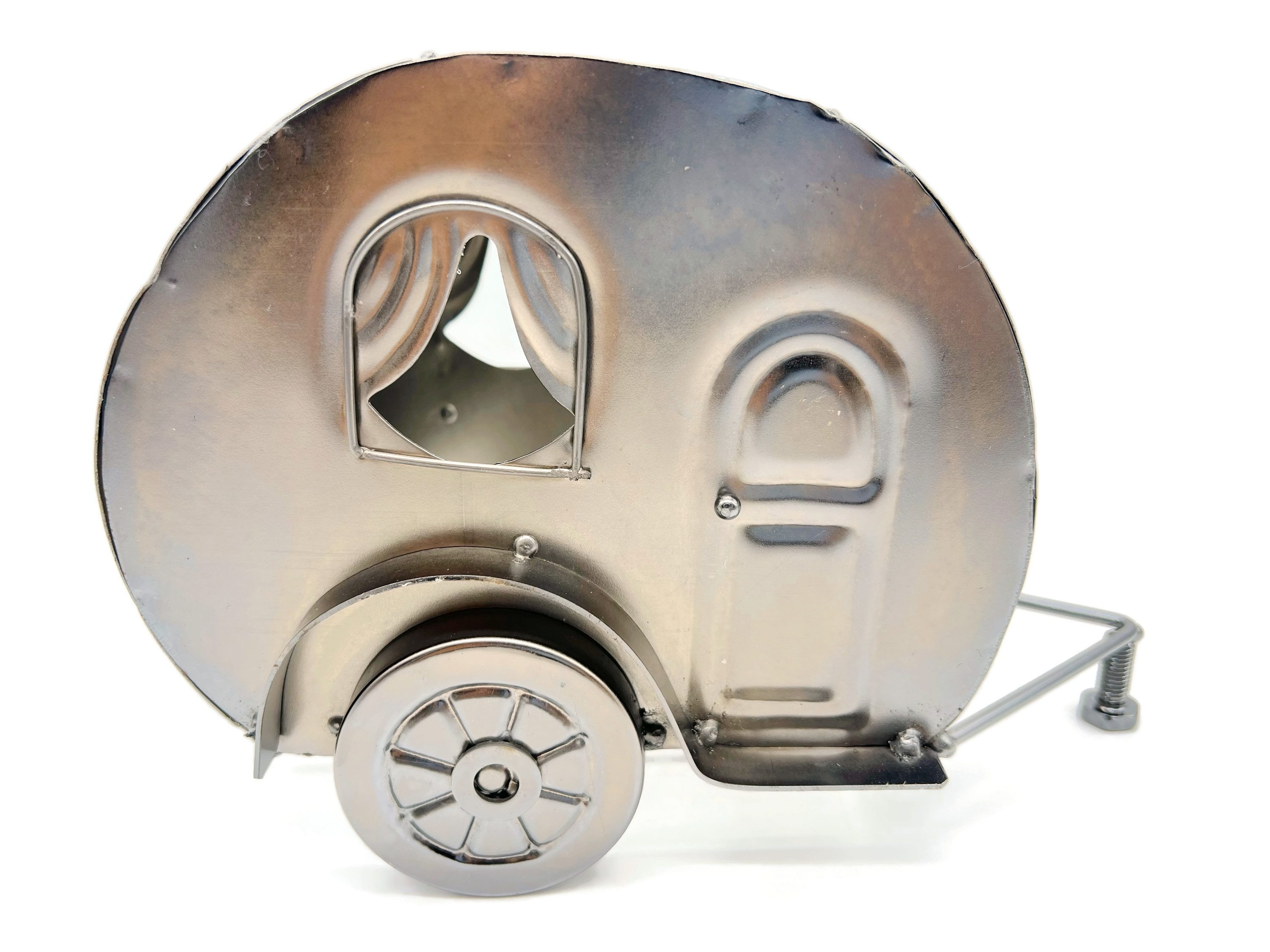 eXODA Weinflaschenhalter Campingwagen aus Metall, (1x günstig online kaufen