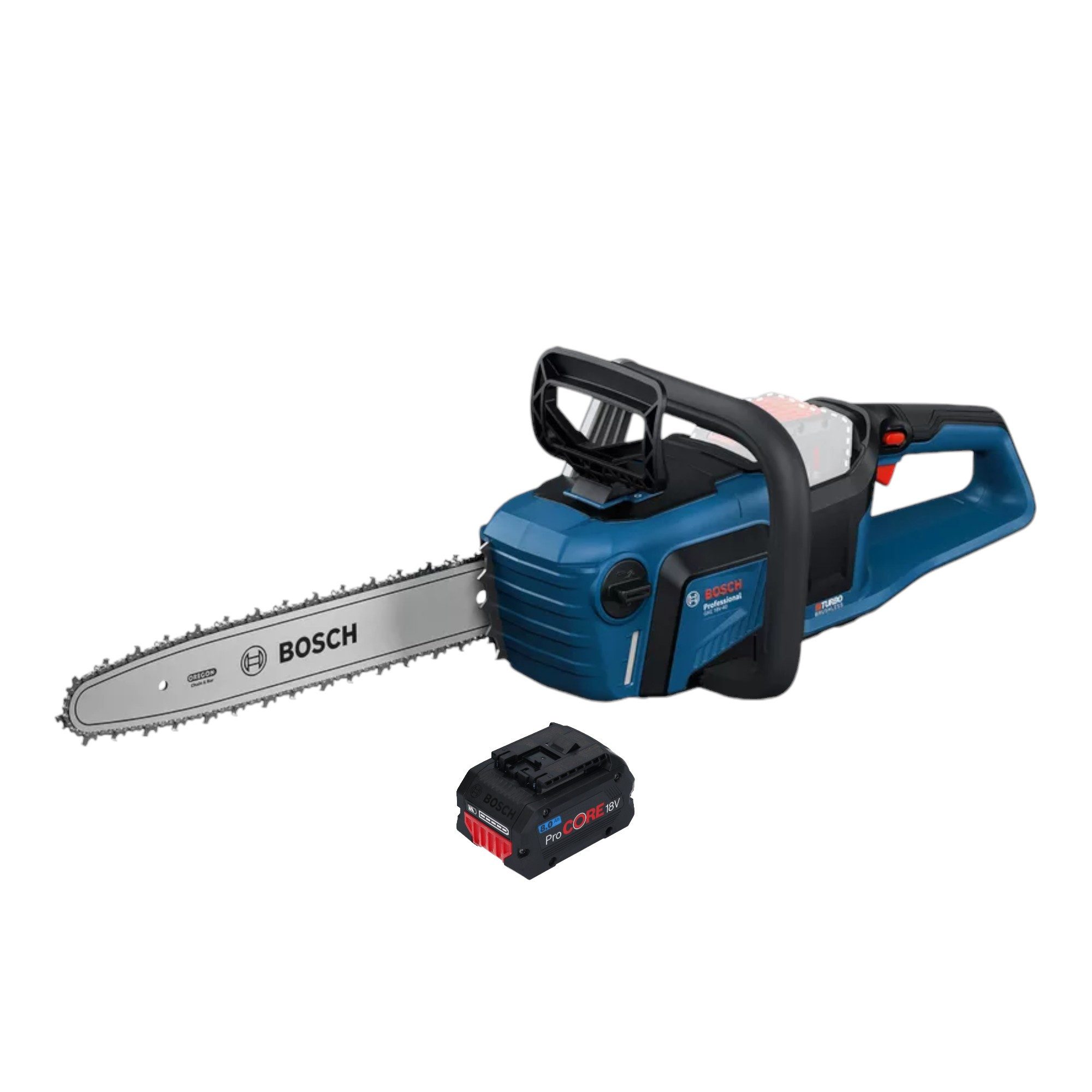 Bosch Professional Benzin-Kettensäge GKE18V-40 Professional 18 V 40 cm Brushless + 1x ProCORE Akku 8,0 Ah