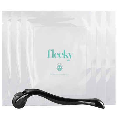 fleeky Tuchmaske Bio Botox Sheet Mask mit 540 Needle Dermaroller, 5-tlg.