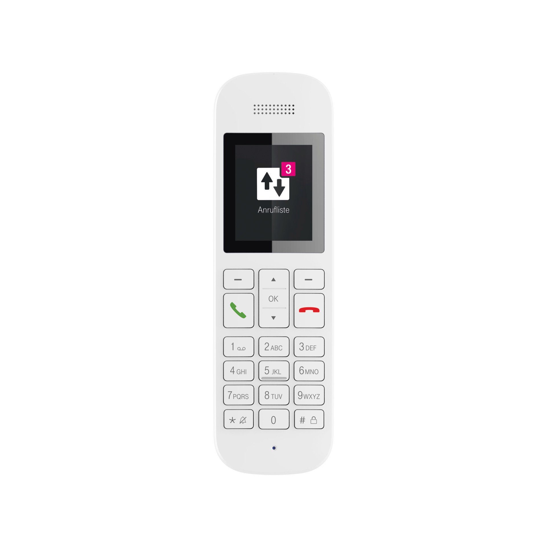 Telekom Sinus A 12 Schnurloses weiß DECT-Telefon