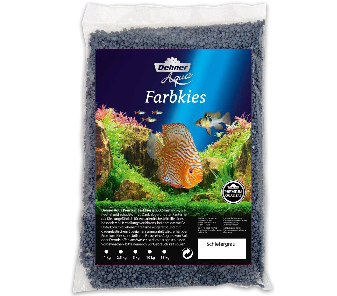 Dehner Aquarienkies Aqua Premium Kies, Körnung 2-3 mm, 5 kg