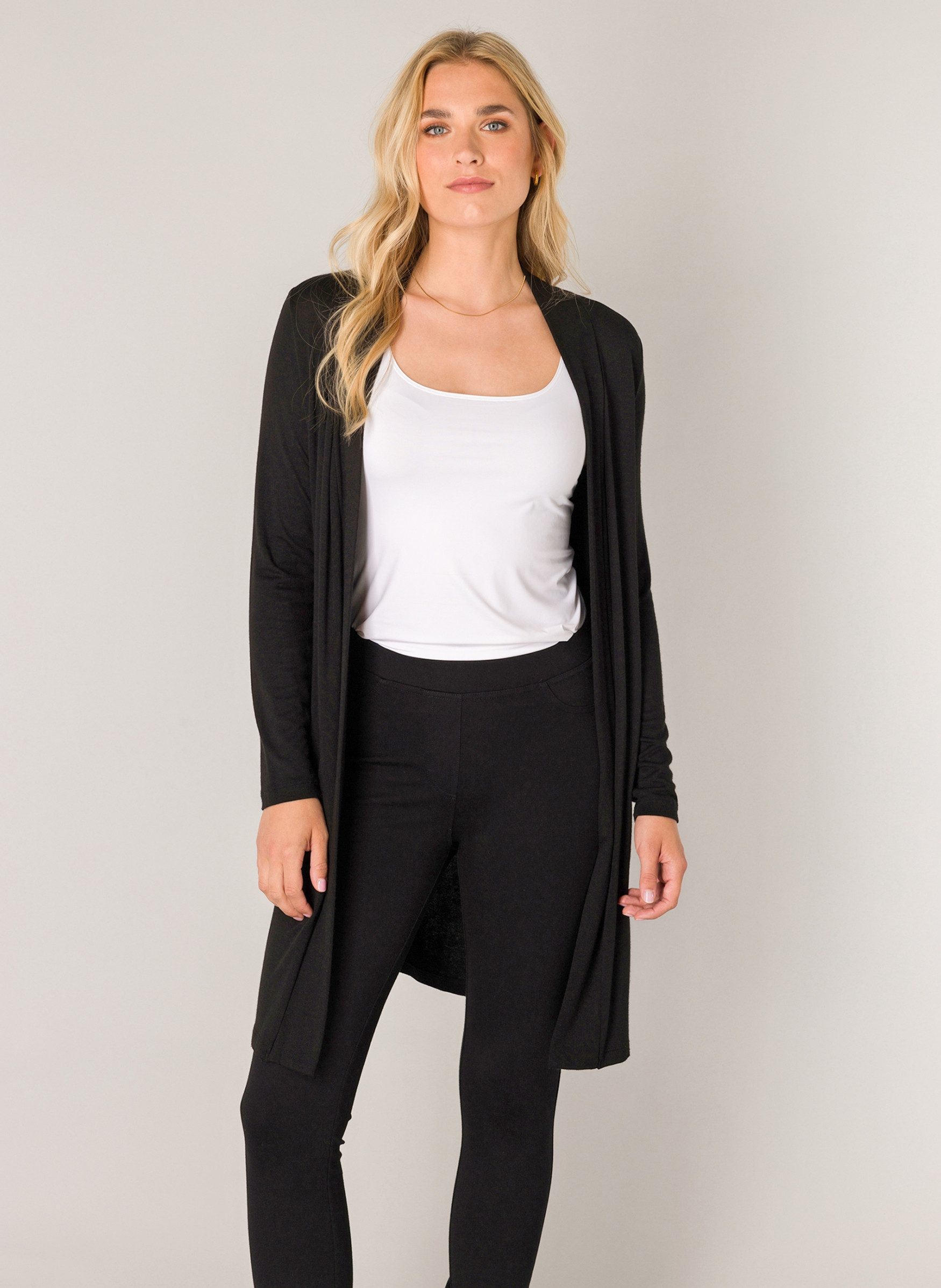 Base Level Longstrickjacke Yayla Long ohne Verschluss günstig online kaufen