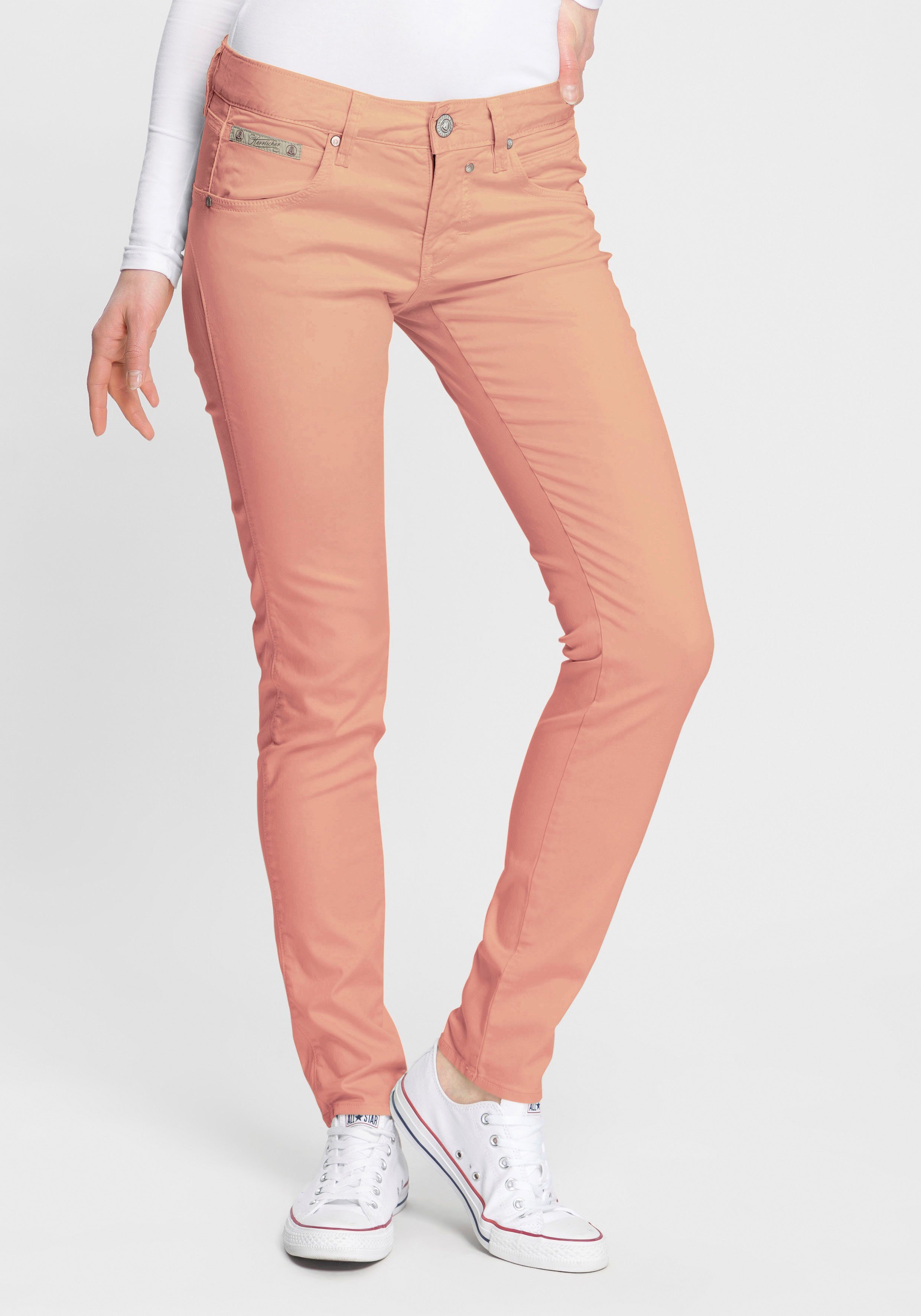 Herrlicher Slim-fit-Jeans TOUCH SLIM SATIN Powerstretch aus Satin, Slim-Fit -Stretch-Jeans \