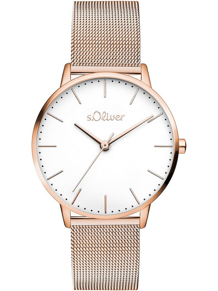 s.Oliver Quarzuhr S.Oliver Damen-Uhren Analog Quarz, Klassikuhr