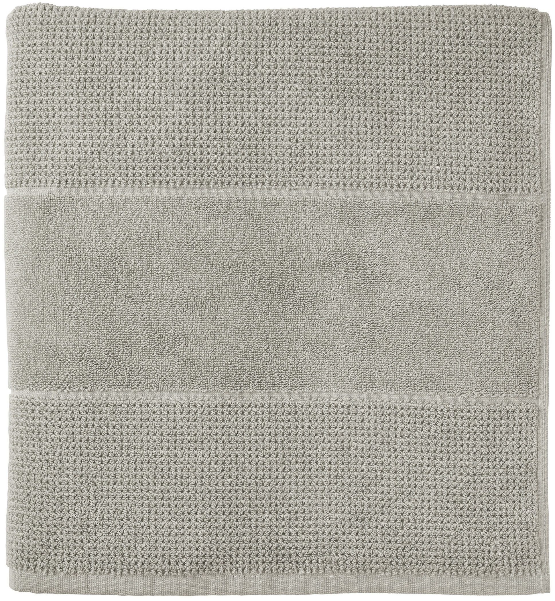 Schiesser Saunatuch Turin in angesagter Reiskornoptik, Frottier (1-St), Made in Green