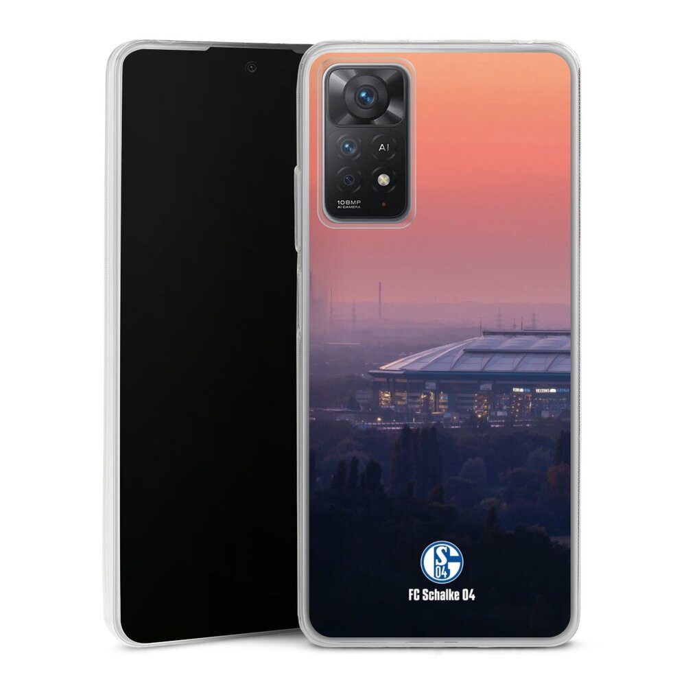 DeinDesign Handyhülle Stadion FC Schalke 04 Offizielles Lizenzprodukt Schalke 04 Stadion, Xiaomi Redmi Note 11 Pro 5G Slim Case Silikon Hülle Ultra Dünn