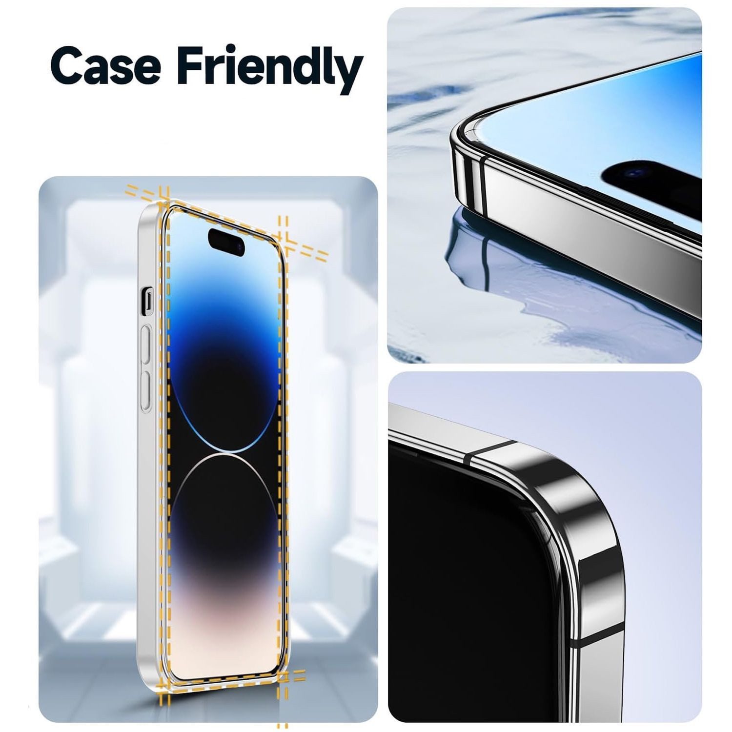 Wigento Handyhülle Für Apple iPhone 17 Pro SnapFit Privacy 9H Glas Installationshilfe, Blickschutz, 9H Härte, kratzfest, stoßfest, Installationshilfe