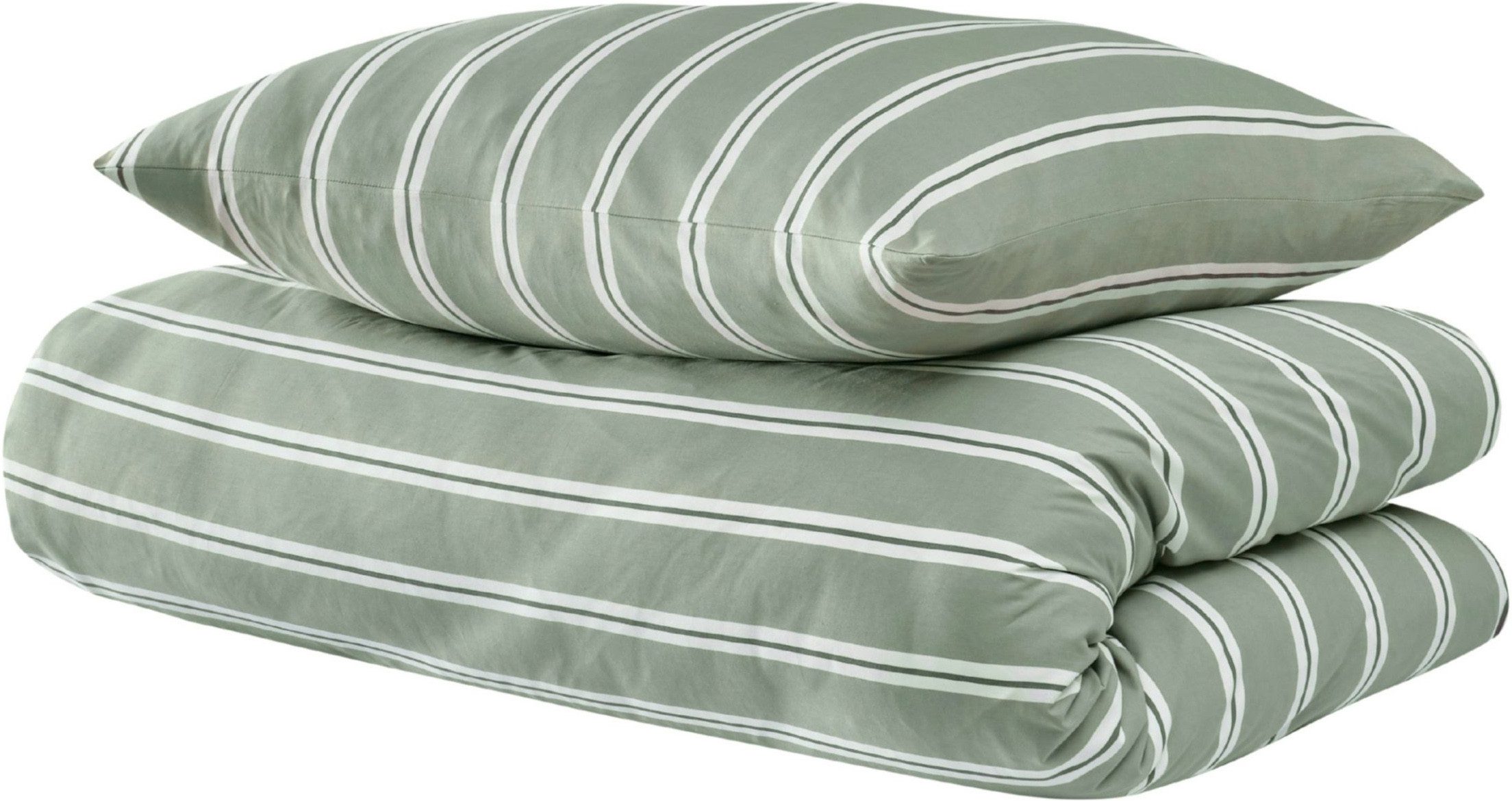 uncover by SCHIESSER Bettwäsche Colorado mit Streifen in angesagten Farben, 135x200 cm + 80x80 cm, Renforcé, 2 teilig, OEKO-TEX® MADE IN GREEN