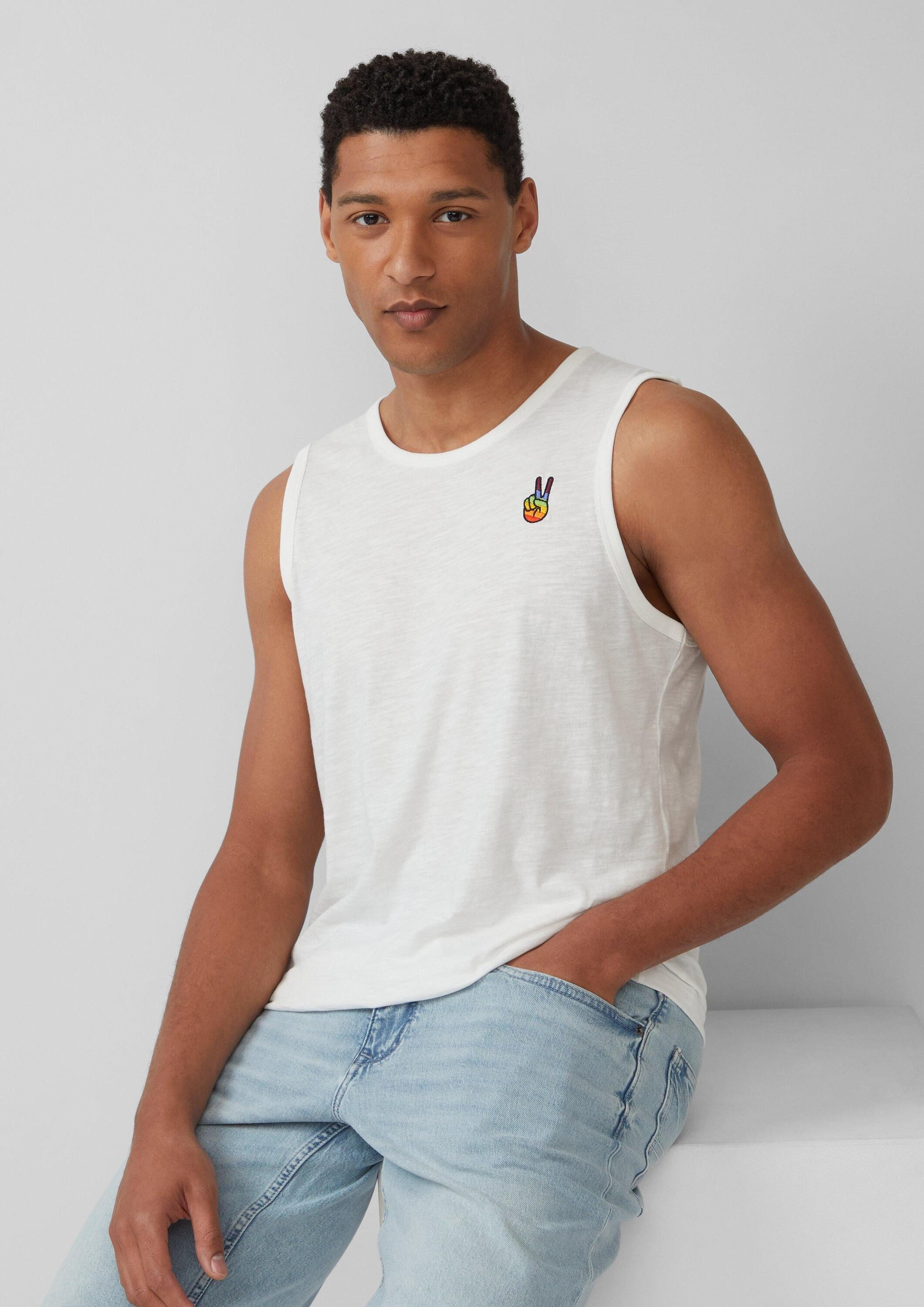 s.Oliver Muskelshirt T-Shirt T-Shirt mit Pride-Motiv