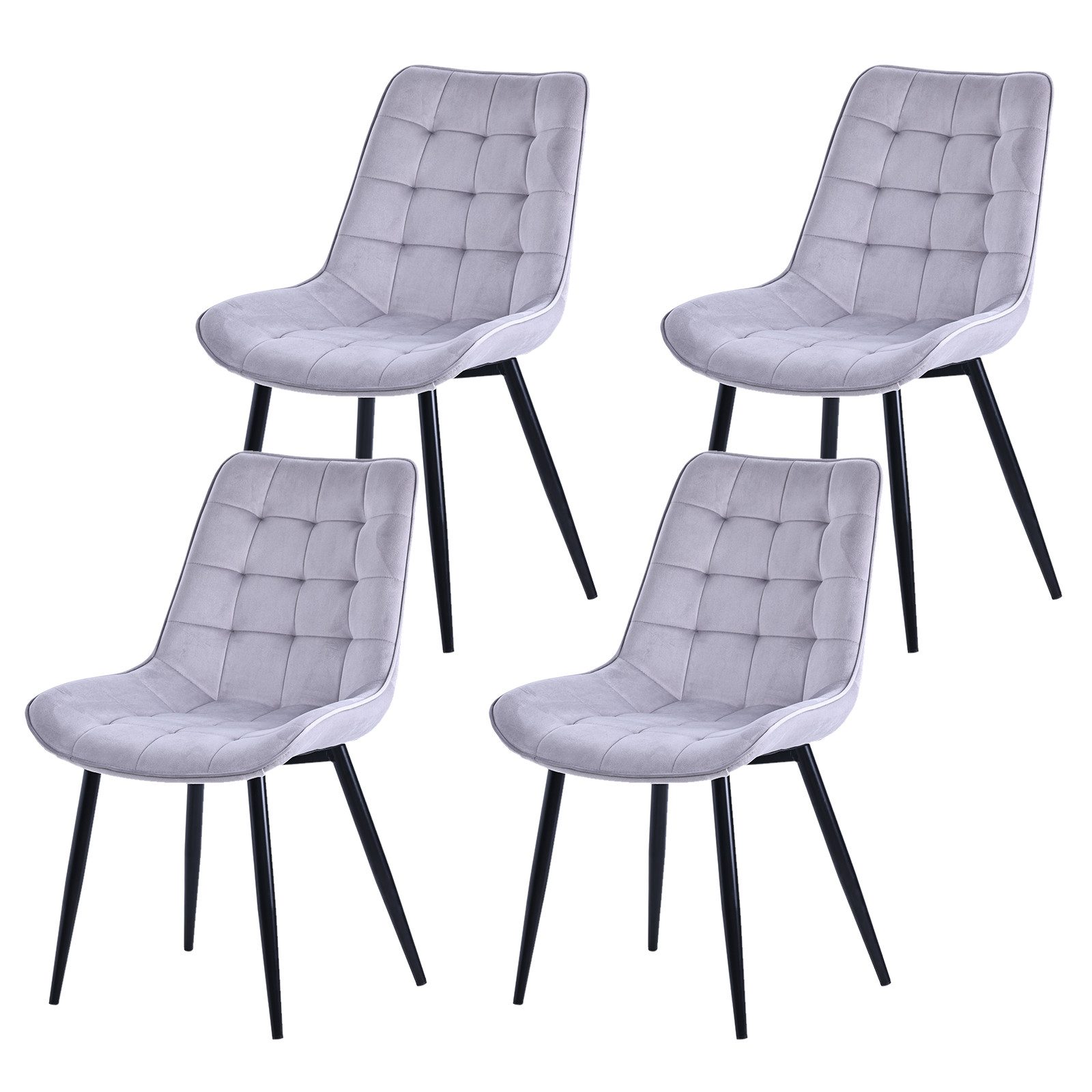 HOMAVO Esszimmerstuhl YZ2 STUHL-SET 4 Stück in Samt, gepolstert (4Set) günstig online kaufen
