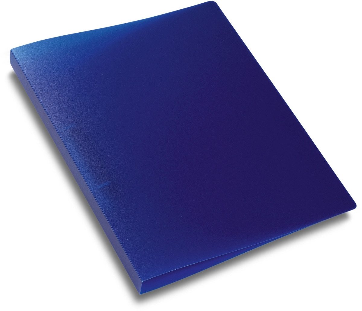Präsentationsordner Ringbuch A4 2 Ringe 25mm transluzent dunkelblau