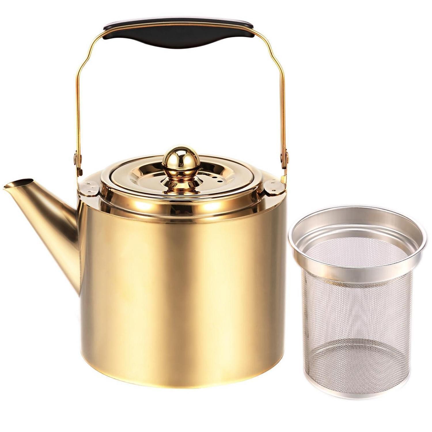 LuxusKollektion Teekanne Teekanne Edelstahl 1.8L Adler-Ausguss