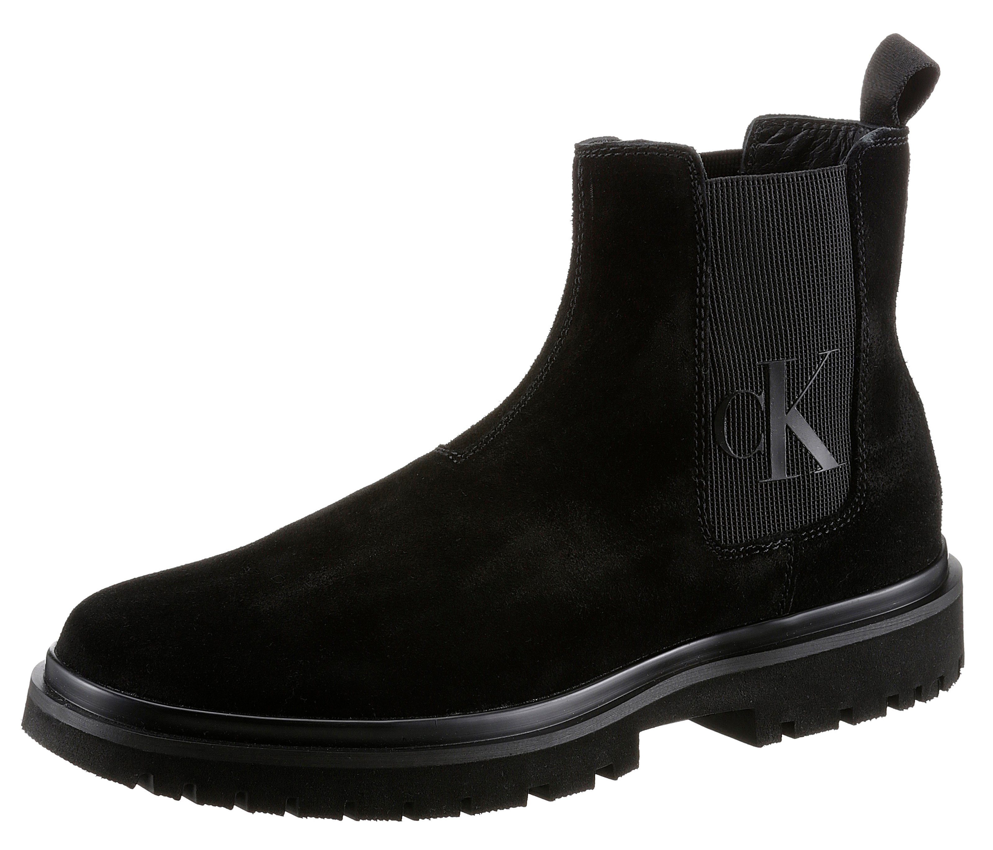 calvin klein lug mid lace up boot