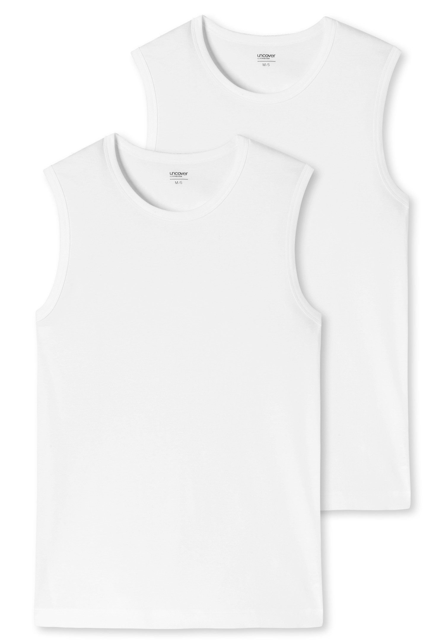 uncover by SCHIESSER Tanktop Uncover Cotton (2er Pack) Cotton-Mix, elastisch, breite Träger, Doppelpack