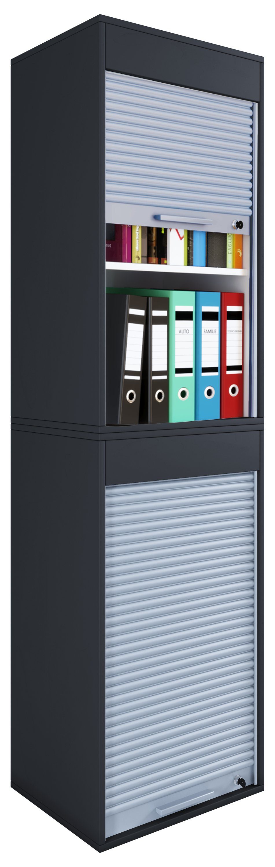 VCM Aktenschrank Holz Büroschrank Aktenschrank Rollladen günstig online kaufen