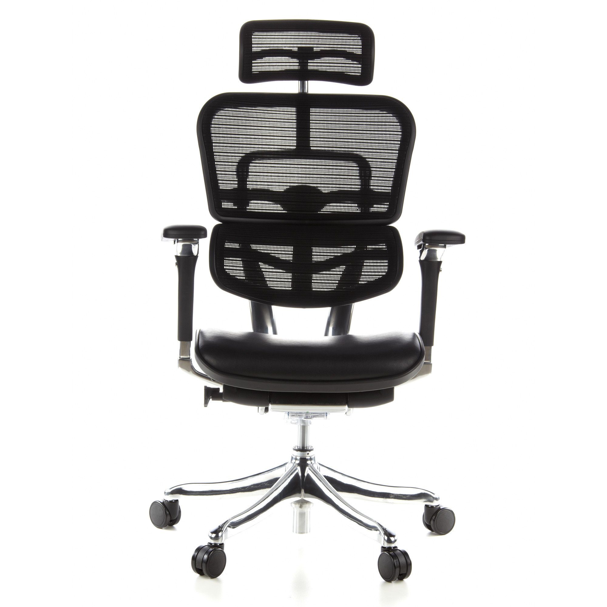 hjh Drehstuhl Bürostuhl ergonomisch PLUS OFFICE Leder (1 St), Luxus ERGOHUMAN Chefsessel