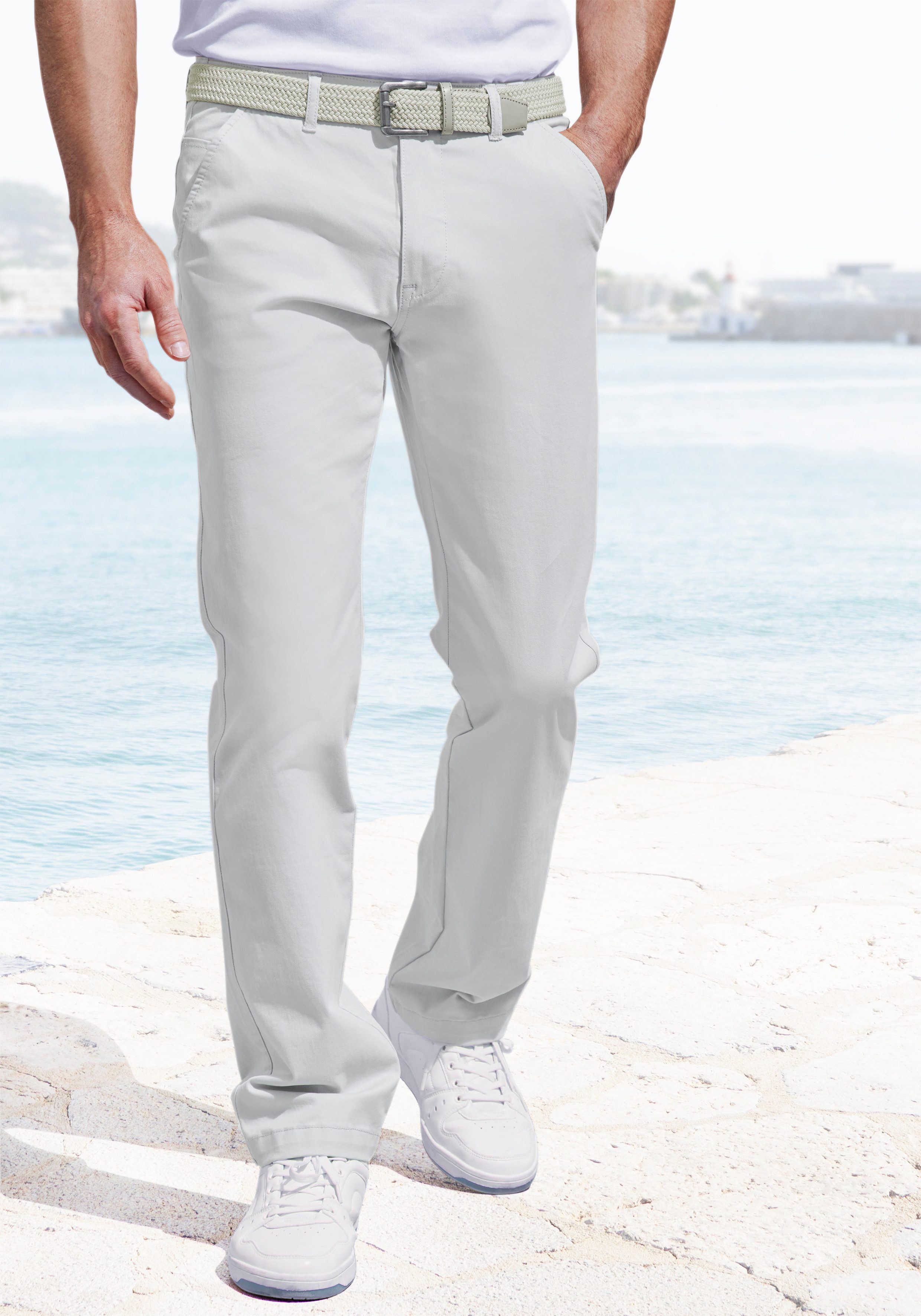 John Devin Chinohose - lange Hose in Regular-fit aus elastischer Baumwoll-Qualität, in 3 Längen: 30 & 32 & 34