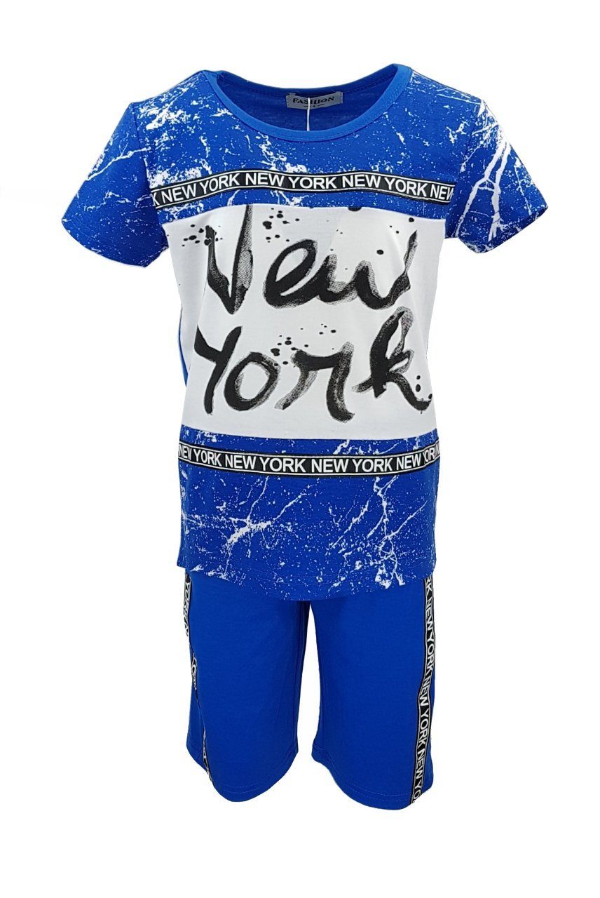 2-in-1-Shorts Cooles 2tlg. Jungen Sport- & Freizeitset, Shirt + Hose js138