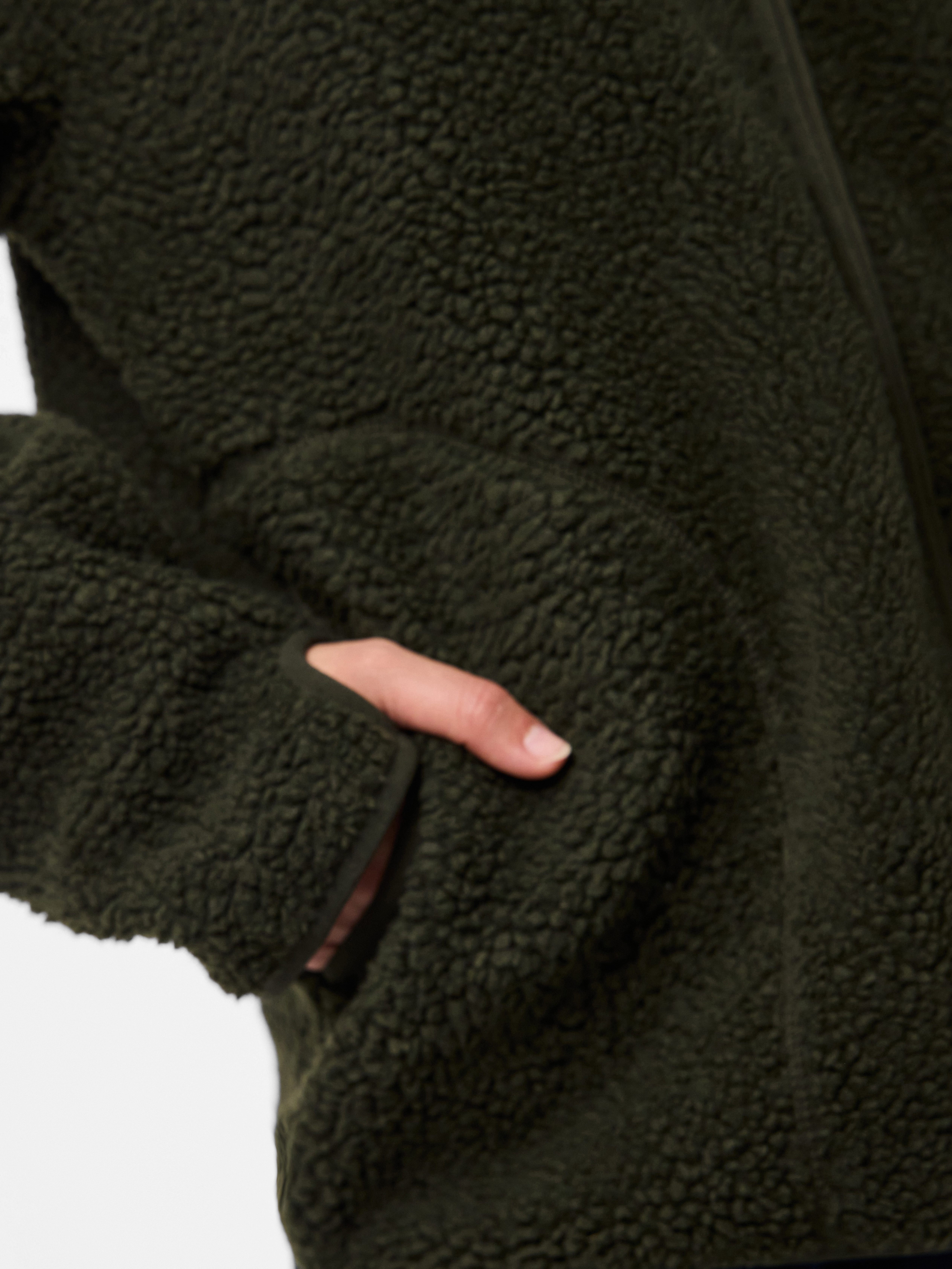 pieces Plüschjacke PCSADIA LS TEDDY JACKET NOOS BC Kunstfaser