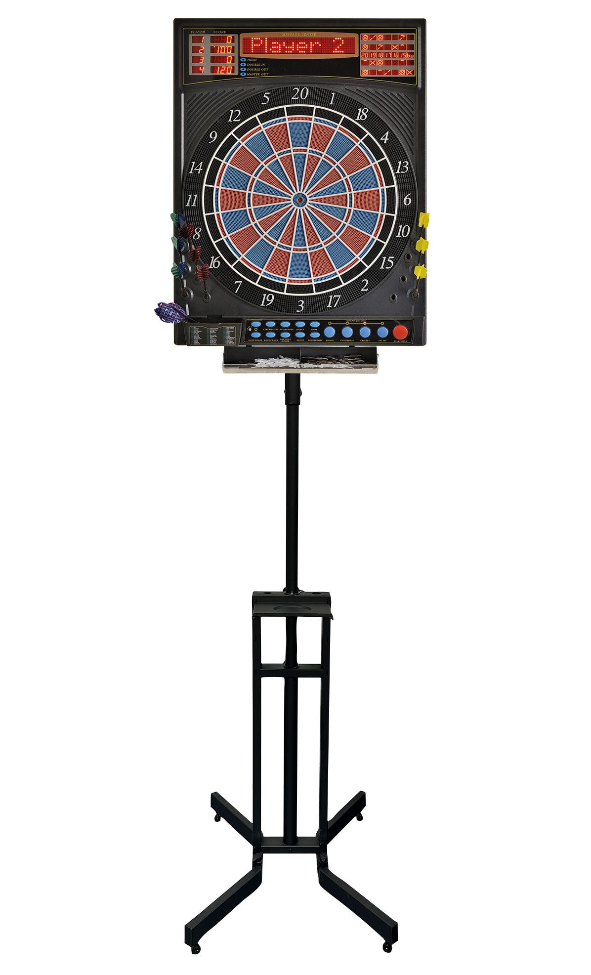 Dartautomat E-Dartscheibe Dartona JX-2000 Turnier + Dartständer Dartona Universal