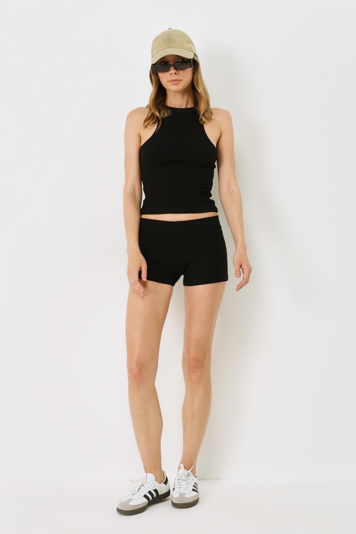 C&CITY Boxer Damen Rippstrick Kurze Boxershorts günstig online kaufen