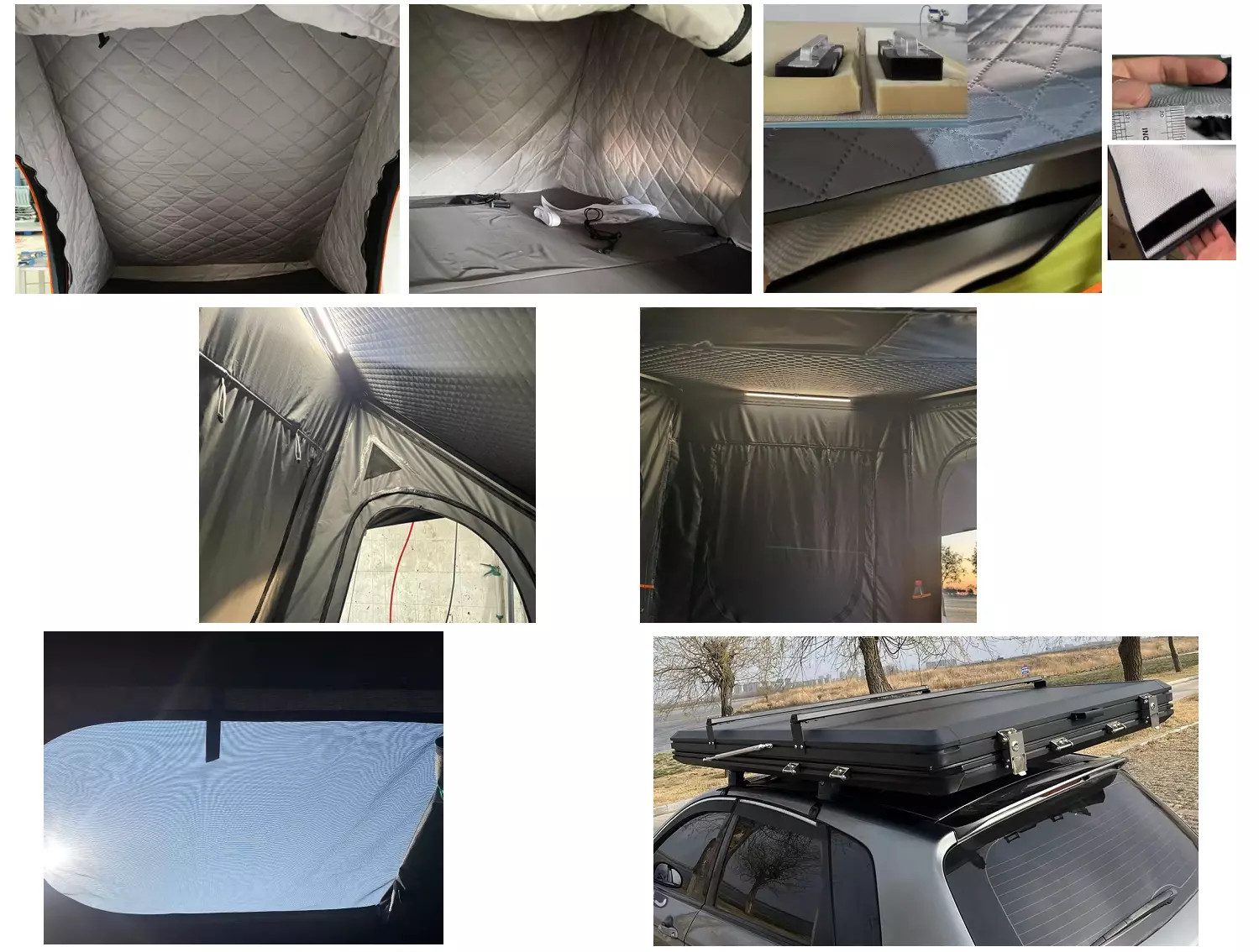 Grau/Schwarz mit Sonnensegel