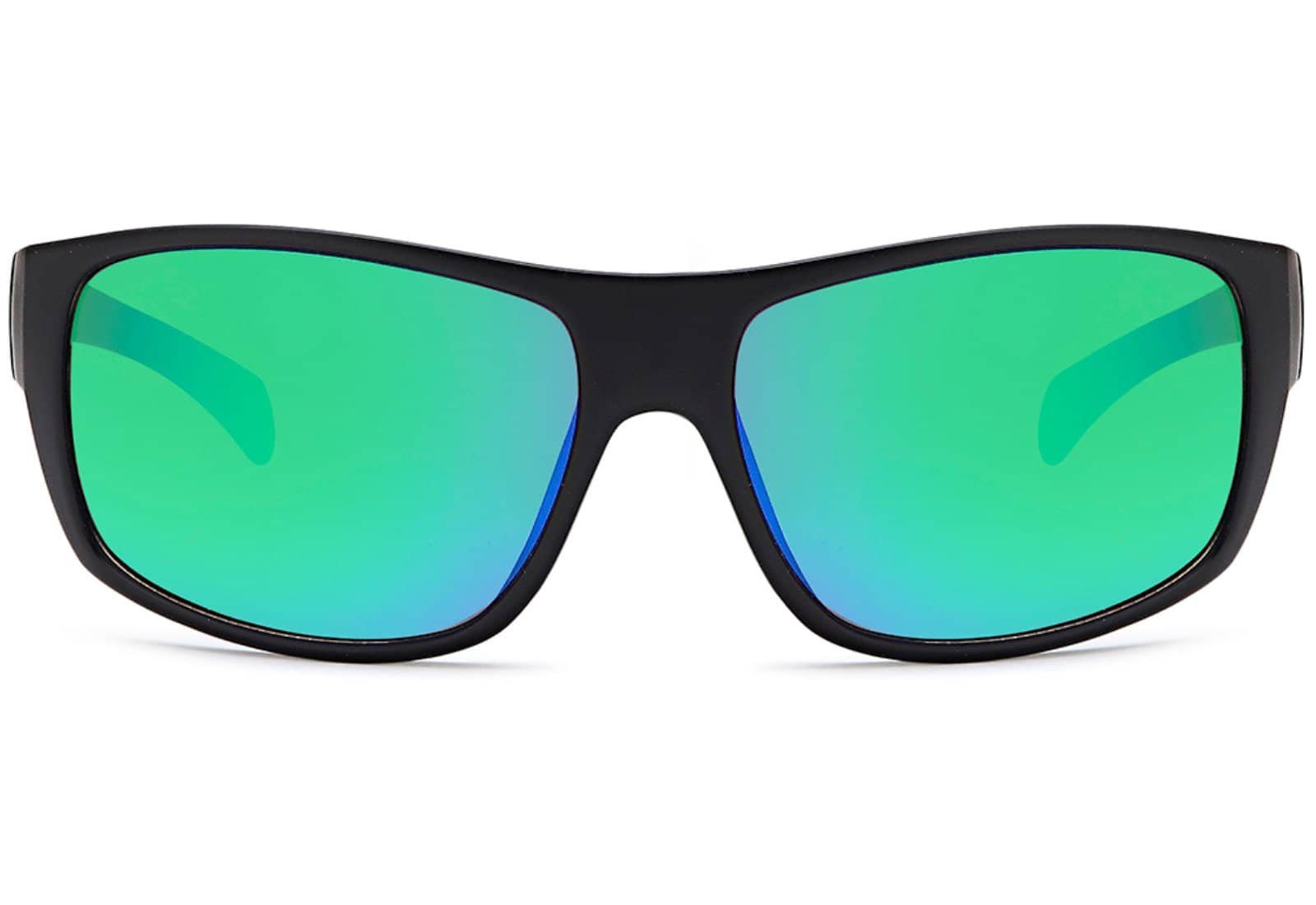 BEZLIT Eyewear Sonnenbrille Sportliche Sonnenbrille Linsen mit Grün (1-St) schwarzen