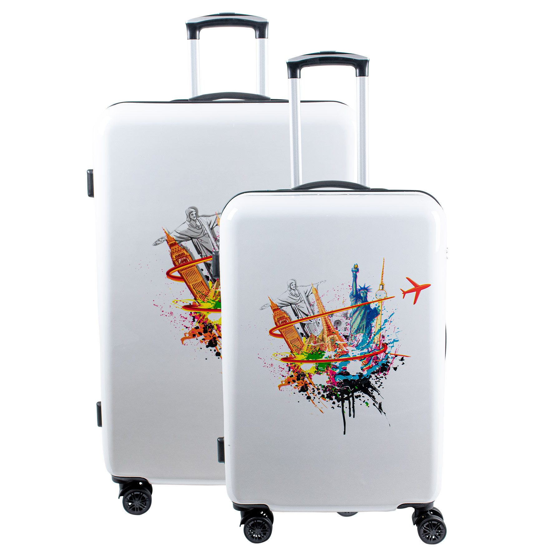 Crosstravel Kofferset Voyage, 4 Rollen, (Größe günstig online kaufen