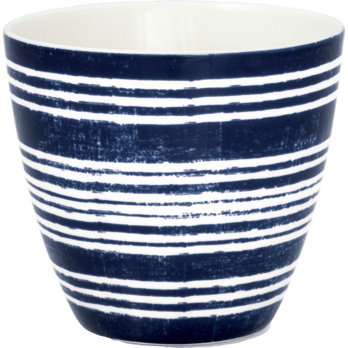 Greengate Becher Valetta Latte Cup blue 0,35l, Steingut