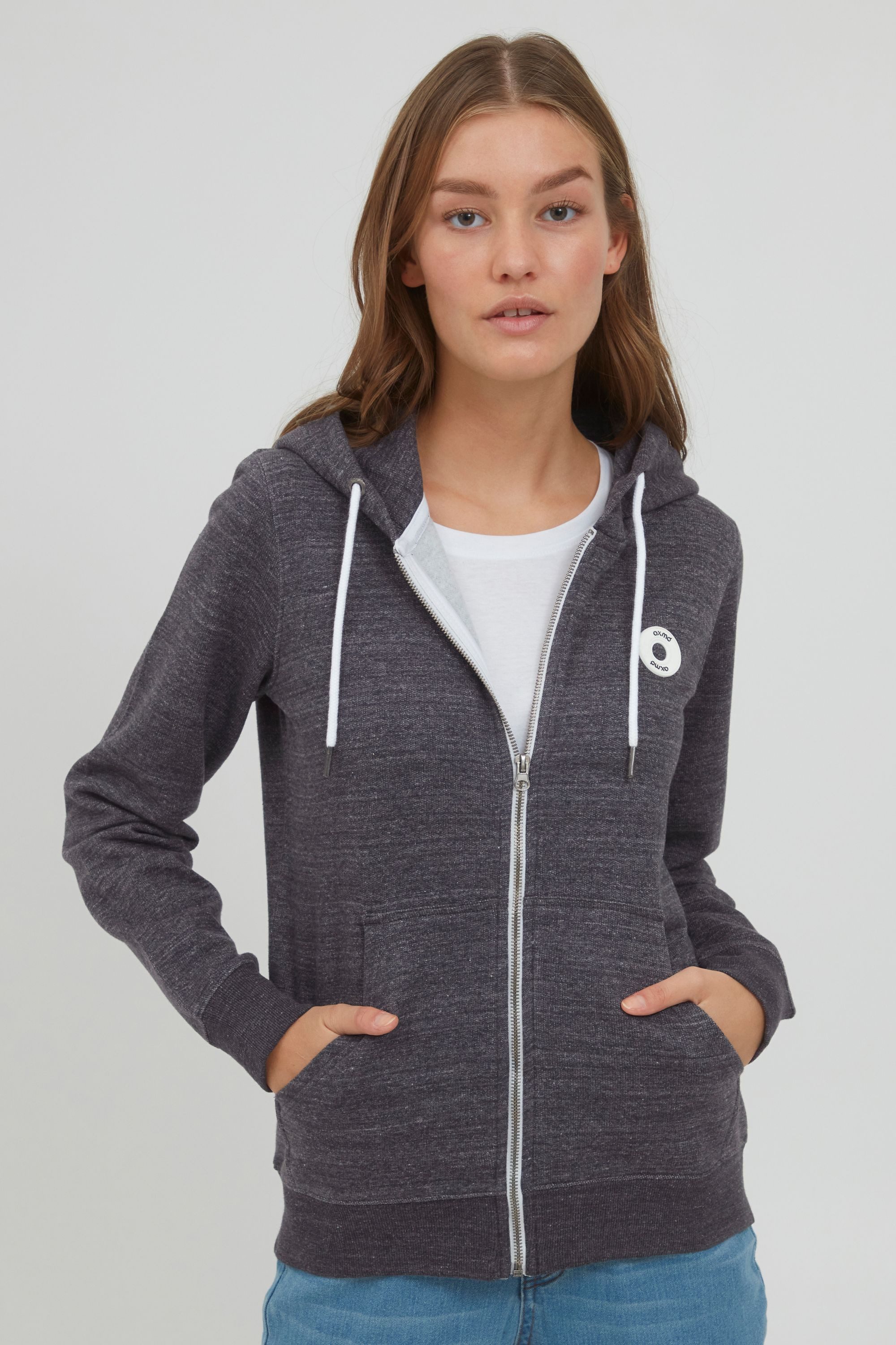 OXMO Kapuzensweatjacke OXHelna Sweatjacke mit Kapuze günstig online kaufen