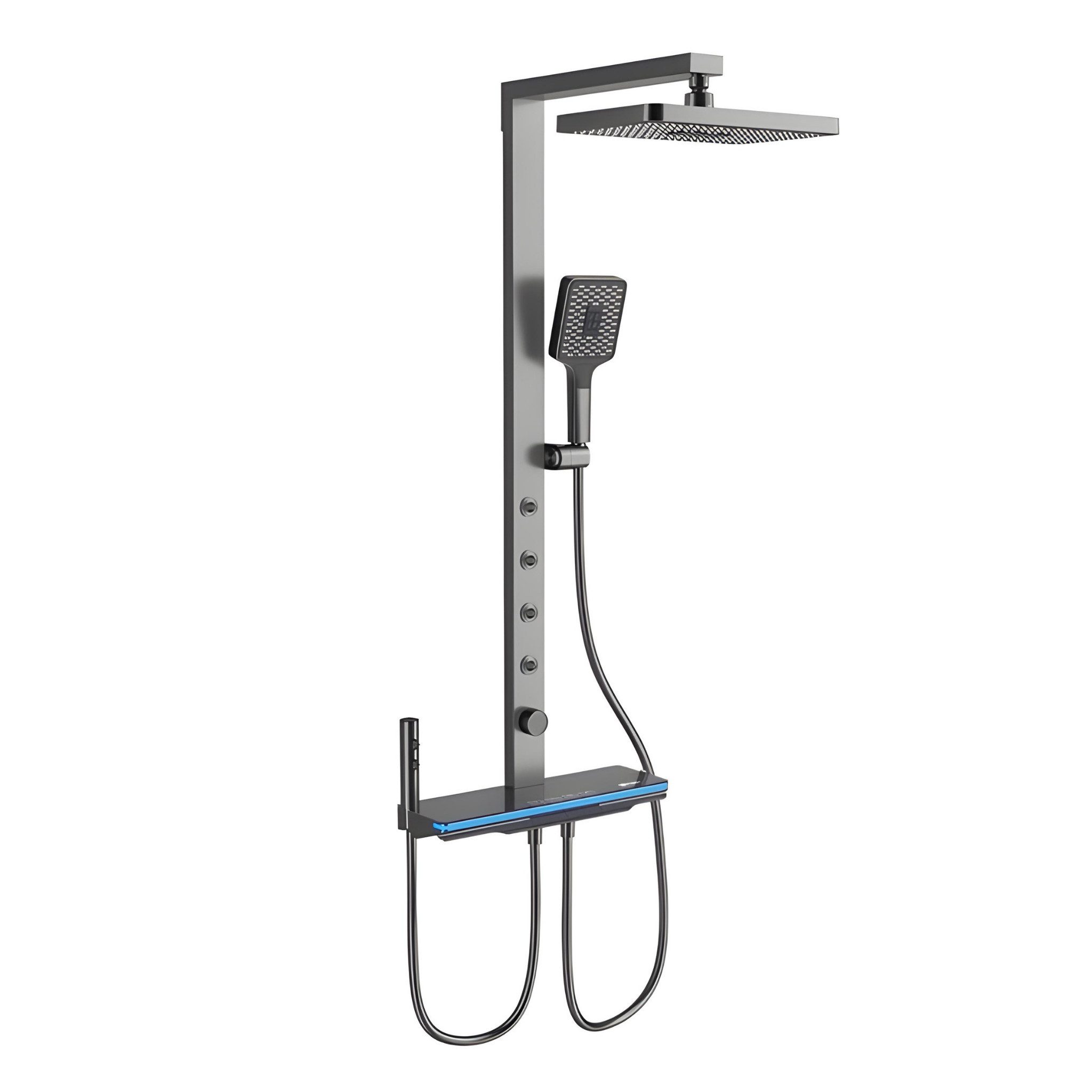 LuxaSteel Duscharmatur Duschsystem Regendusche mit Thermostat LED-Beleuchtu günstig online kaufen