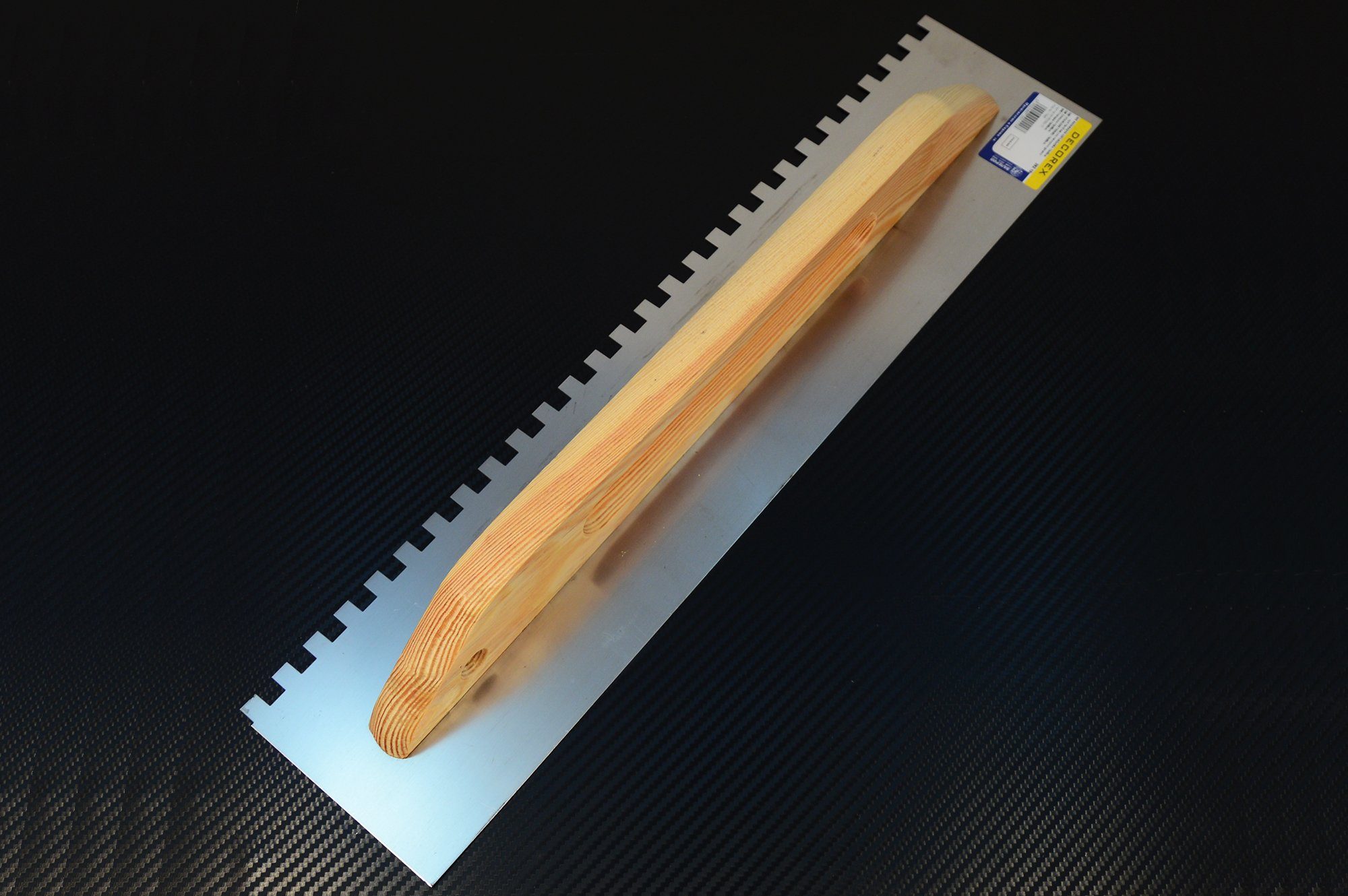 Decorex Maurerkelle Schweizer Aufziehplatte Glattekelle Zahnkelle Traufel Abzieher Kelle (10*10mm Zahne-St)