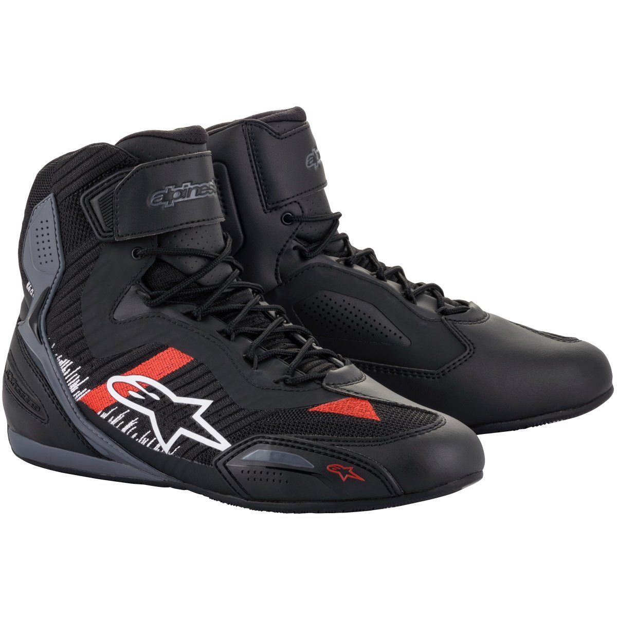 Alpinestars Alpinestars Faster-3 Rideknit schwarz / grau / rot 46 Сапоги (Packung, Antistatische und Öl- und Benzinfeste Sohle)