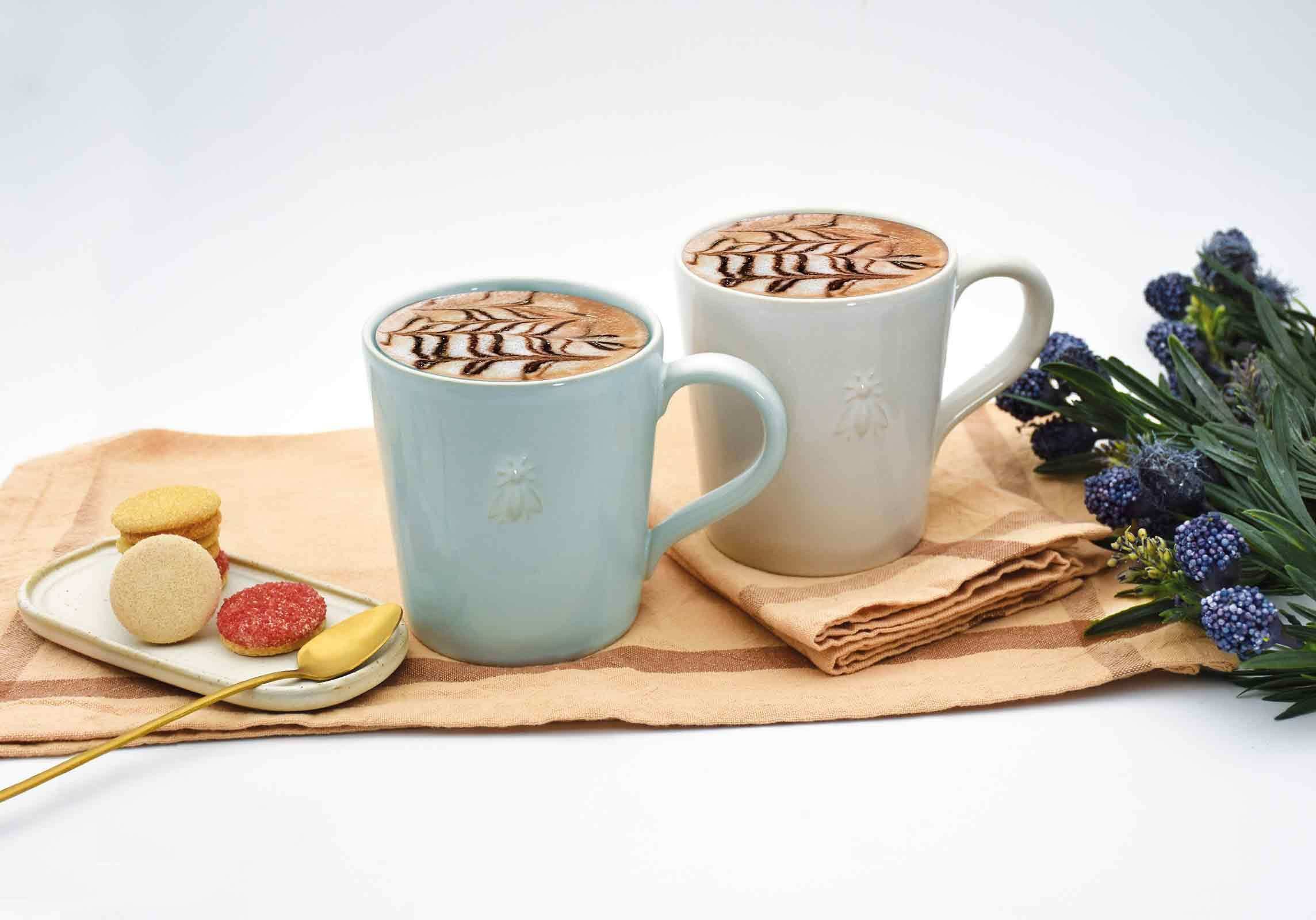 La Rochere Becher Biene Henkelbecher 520 ml 2er Set, 2-tlg., Keramik