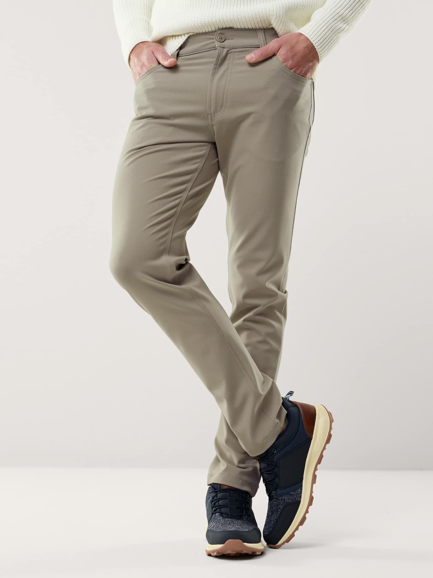 Walbusch 5-Pocket-Hose Herren Modern Fit Five Pocket Hose 360° Stretch knitterfrei Wasserabweisend, schnelltrocknend, pflegeleicht, Flex-Bund