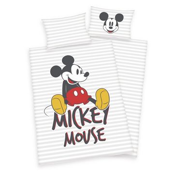 Babybettwäsche Disney Mickey Baby Bettwäsche 40 x 60 und 100 x 135 cm, Herding