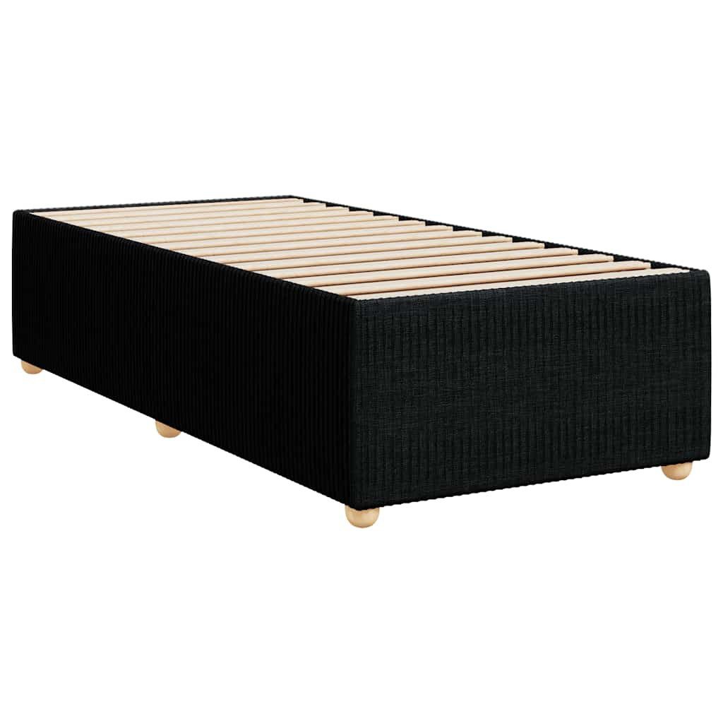 vidaXL Bett Bettgestell ohne Matratze Schwarz 100x200 cm Stoff