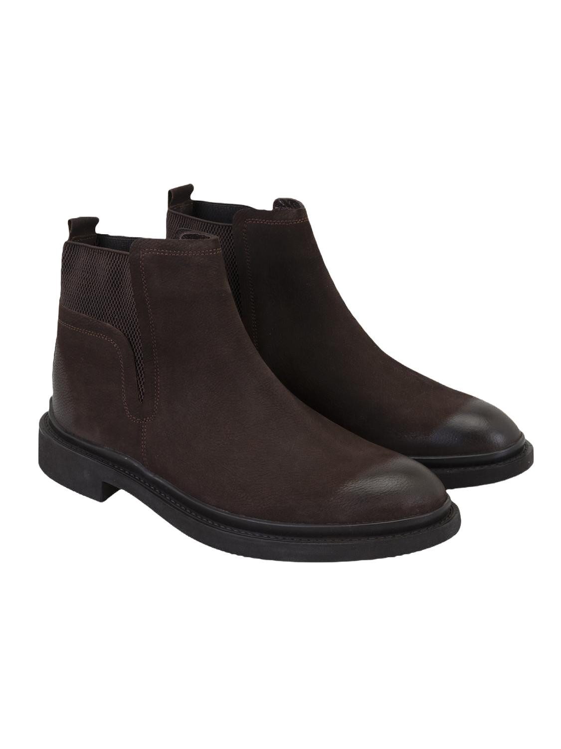 Desa Herren-Lederstiefel – Flacher Absatz, atmungsaktiv Stiefelette günstig online kaufen