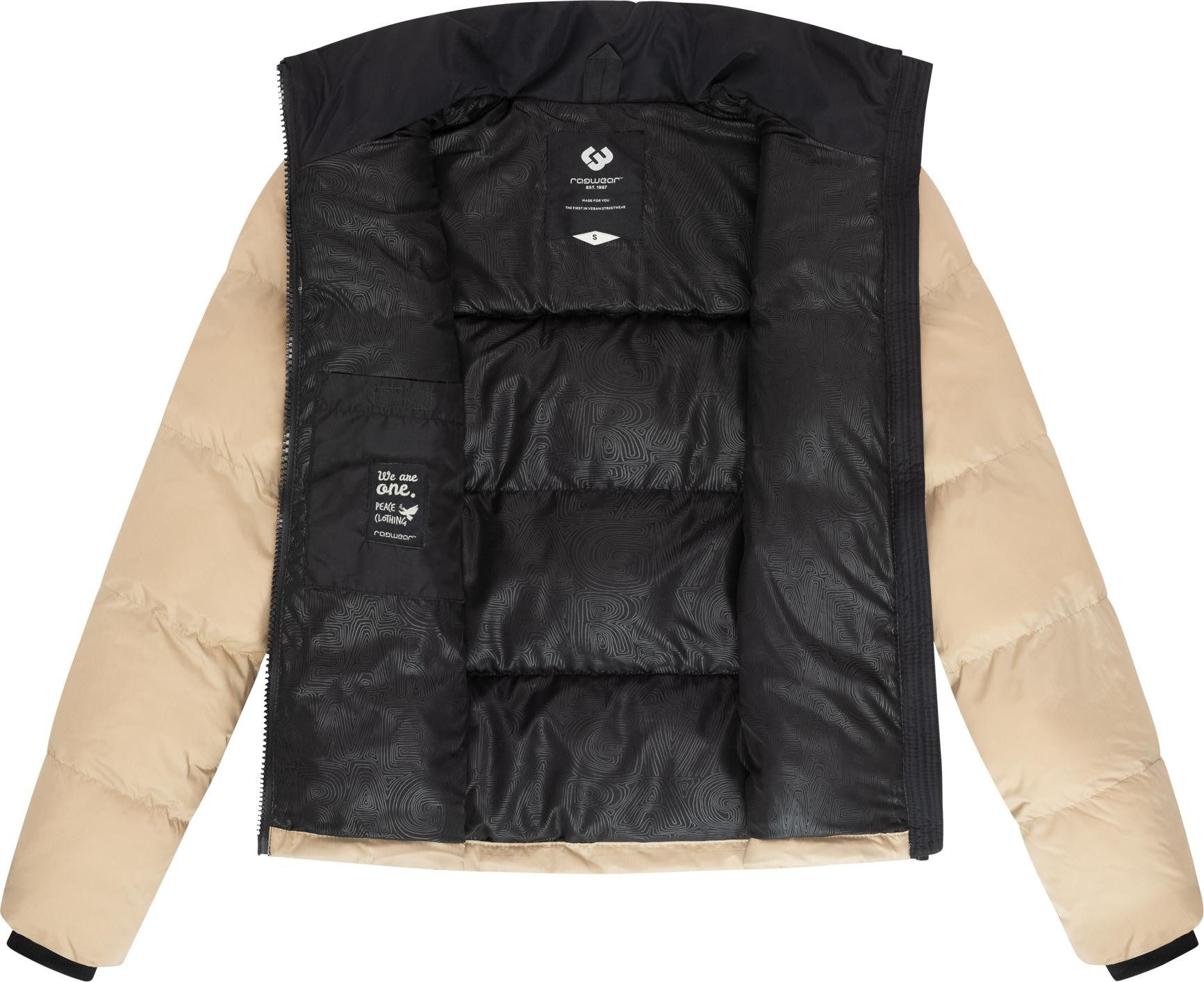 Ragwear Steppjacke Serah stylische Damen Winterjacke im Colourblocking-Design – Bild 5 von 5