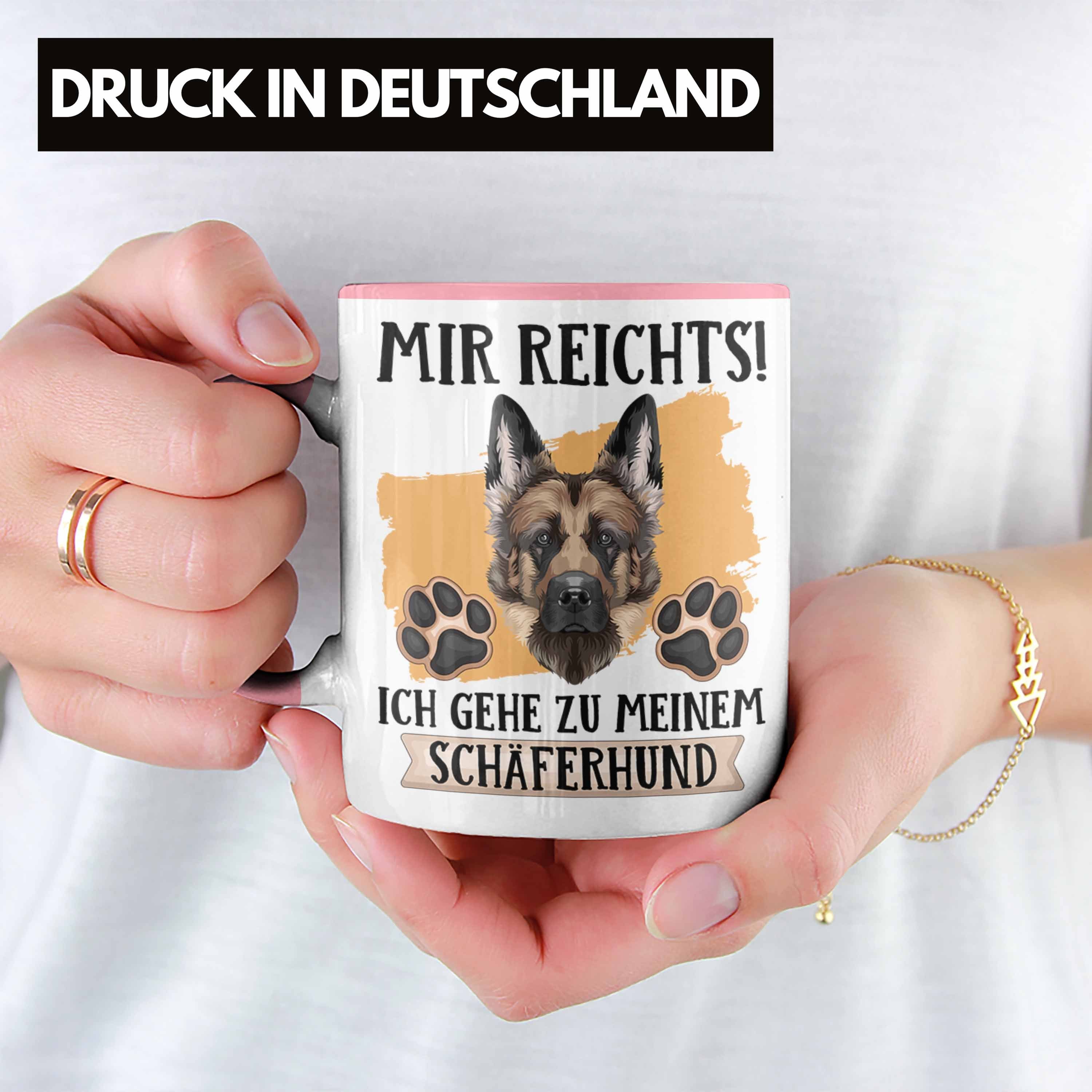 Lustiger Besitzer Mir Rosa Geschenk Tasse Spruch Geschenkidee R Schäferhund Tasse Trendation
