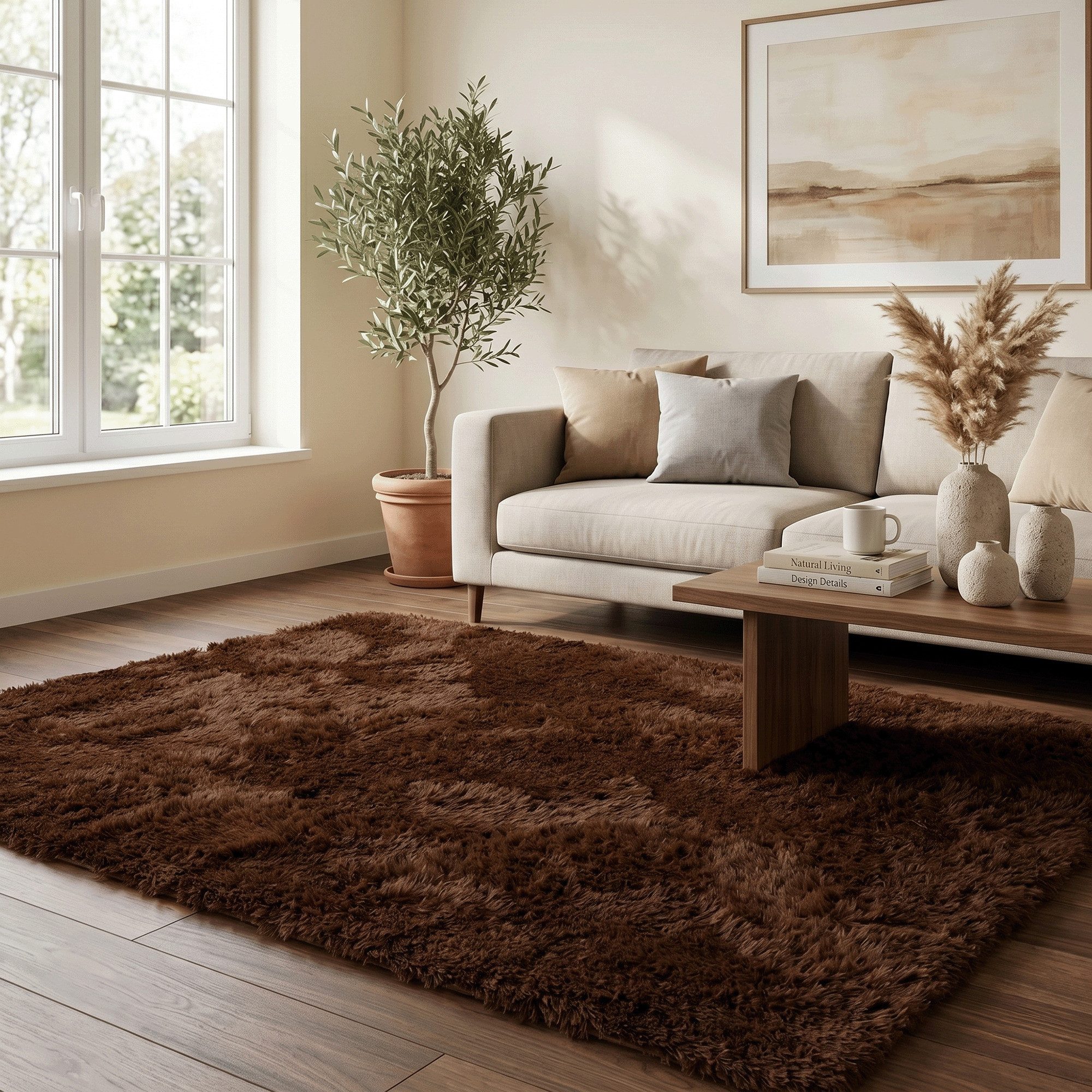 Pergamon Hochflor-Teppich Hochflor Shaggy Teppich Fluffy, Rechteckig, Höhe: 40 mm