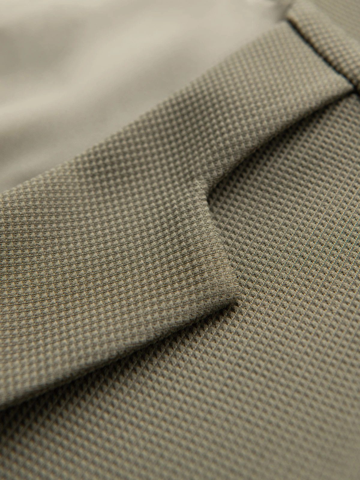 OMBRE Anzugweste Strukturierte Strickweste mit Revers für Herren