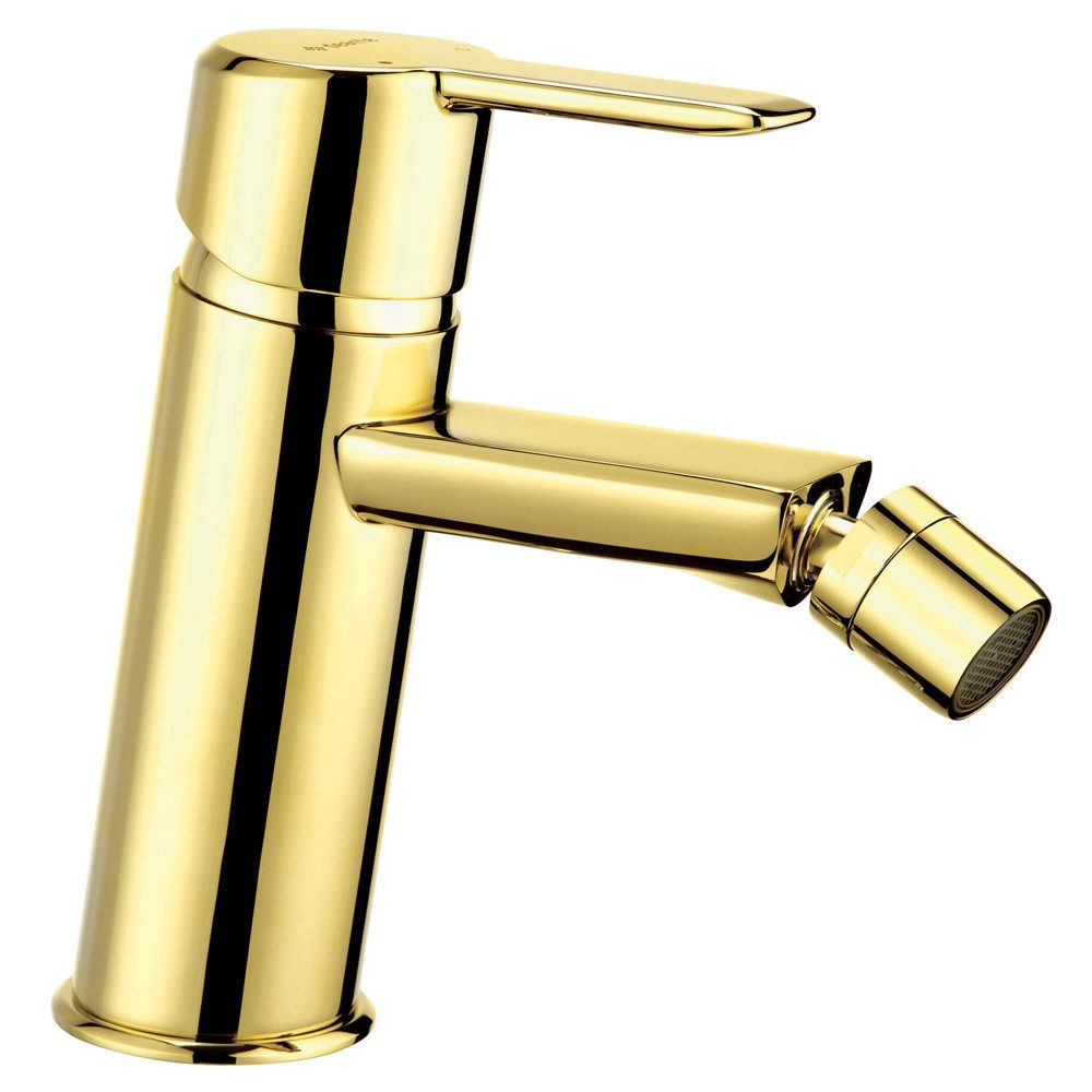 Lomadox Bidetarmatur ARNIKA-30 Wasserhahn Bidet Armatur Einhelmischbatterie goldfarben