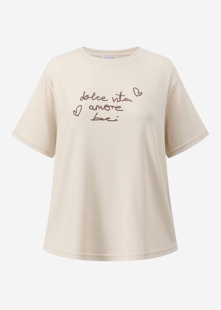 SASSYCLASSY T-Shirt T-Shirt mit LA DOLCE günstig online kaufen
