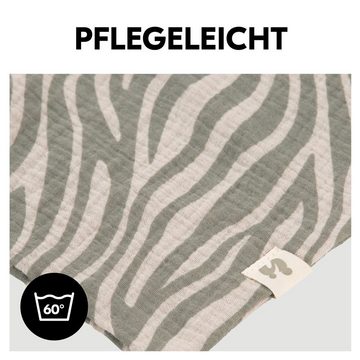 Hauck Schnuffeltuch Cuddle N Play Animals - Zebra Sage, Schmusetuch Baby Kuscheltuch