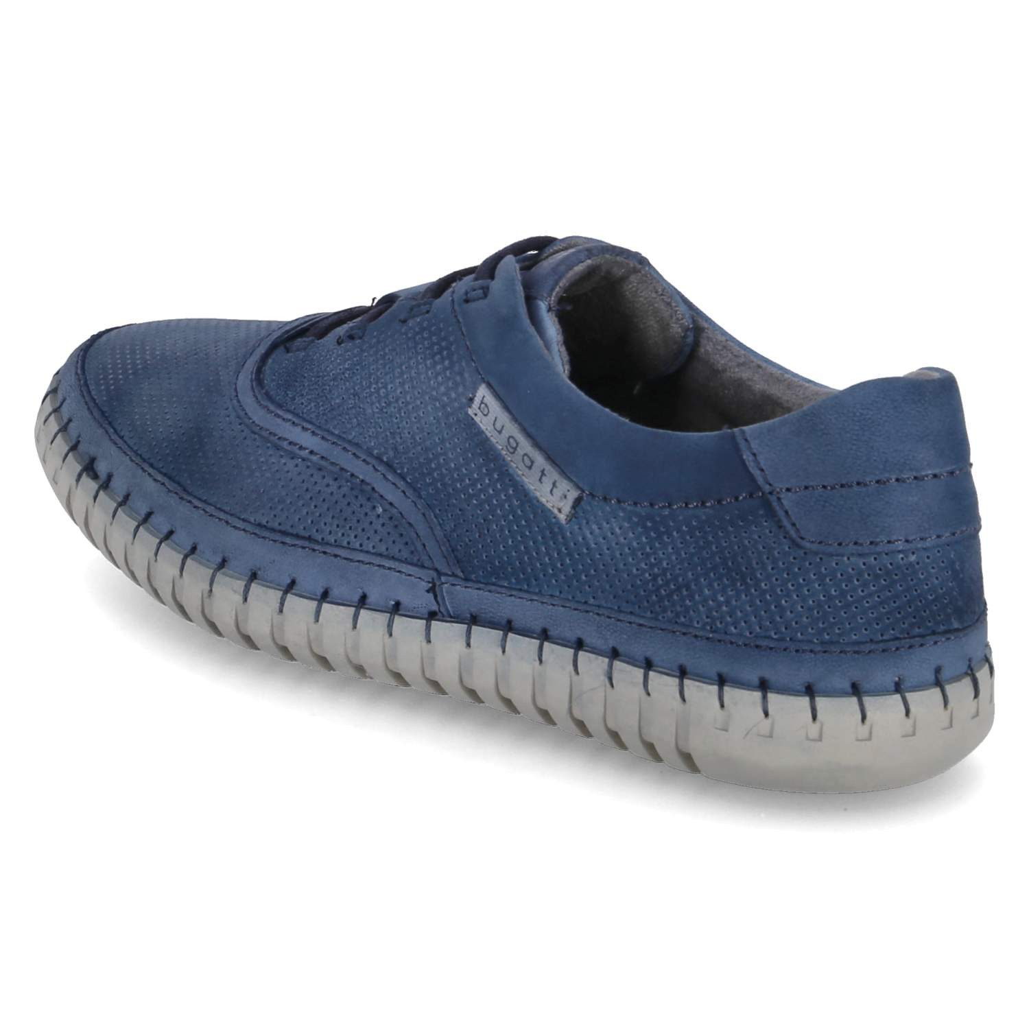 bugatti Bugatti 321AEW633500-4000 Herren Rauleder blau Slipper