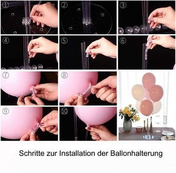 MAVURA Ständer Ballon Halter Ballonständer Luftballons Hochzeit Deko Halterung, (rund kreis groß 70cm [2er Set] Party Geburtstag)