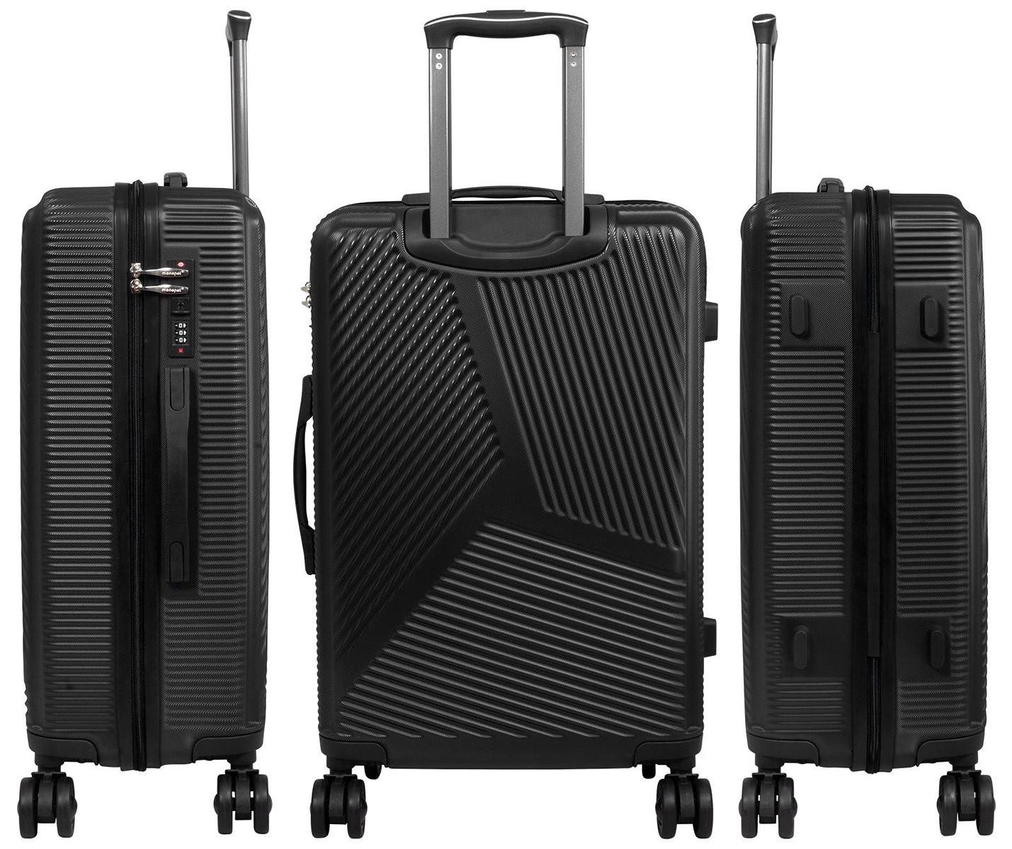 Warenhandel König Trolley Alcudia, 4 Rollen, aufrecht rollbar, robust, leicht, Hartschale